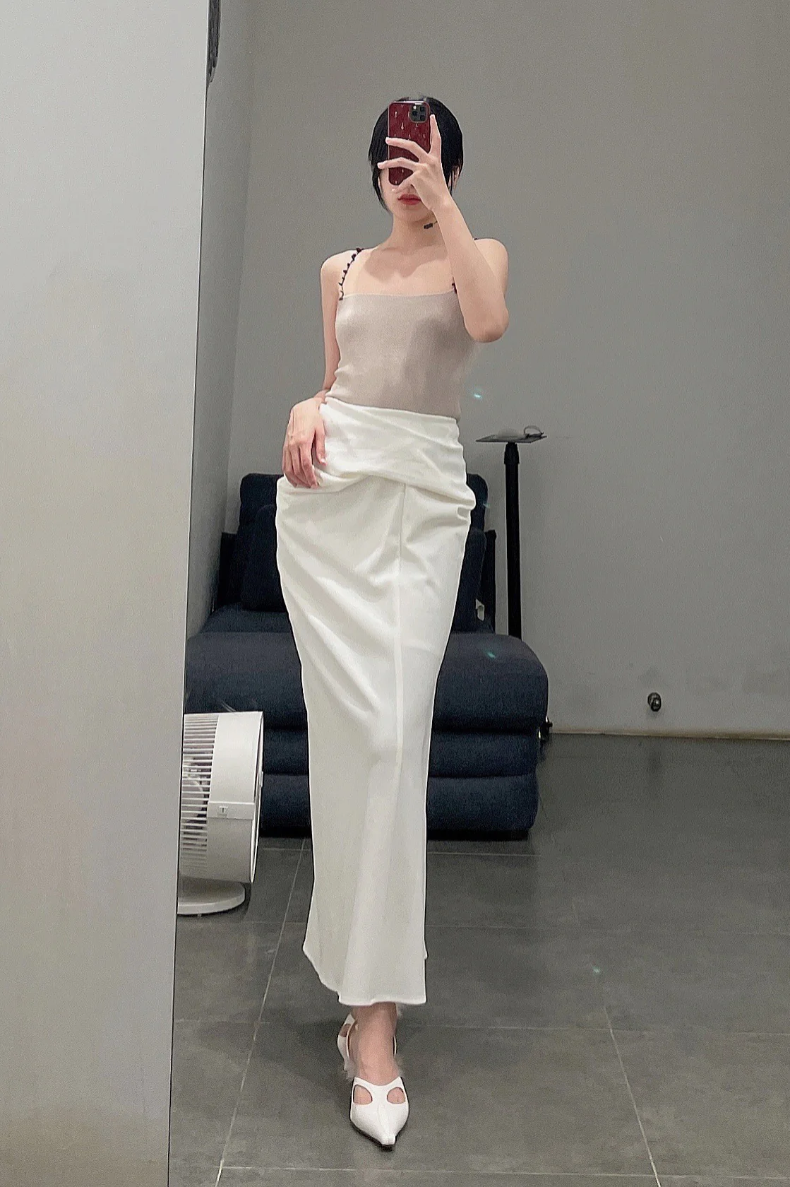 SWAYING/KNIT Silk Camisole SW212SZ79 Linen PS21 - Image 7