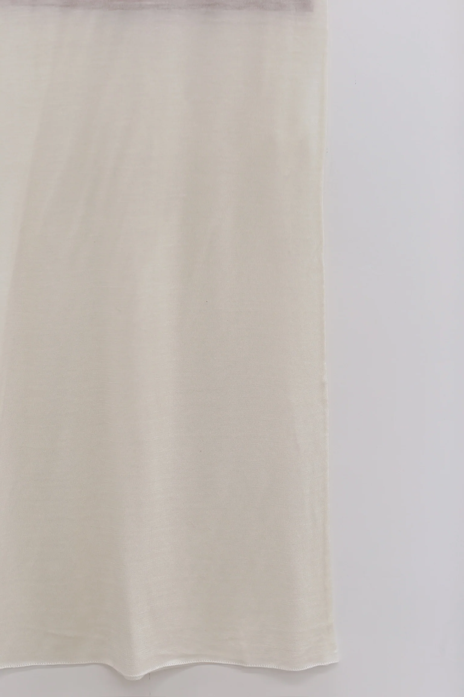 SWAYING/KNIT silk contrast fake two-piece long skirt SW24SS3B16 white PS80 - Image 5