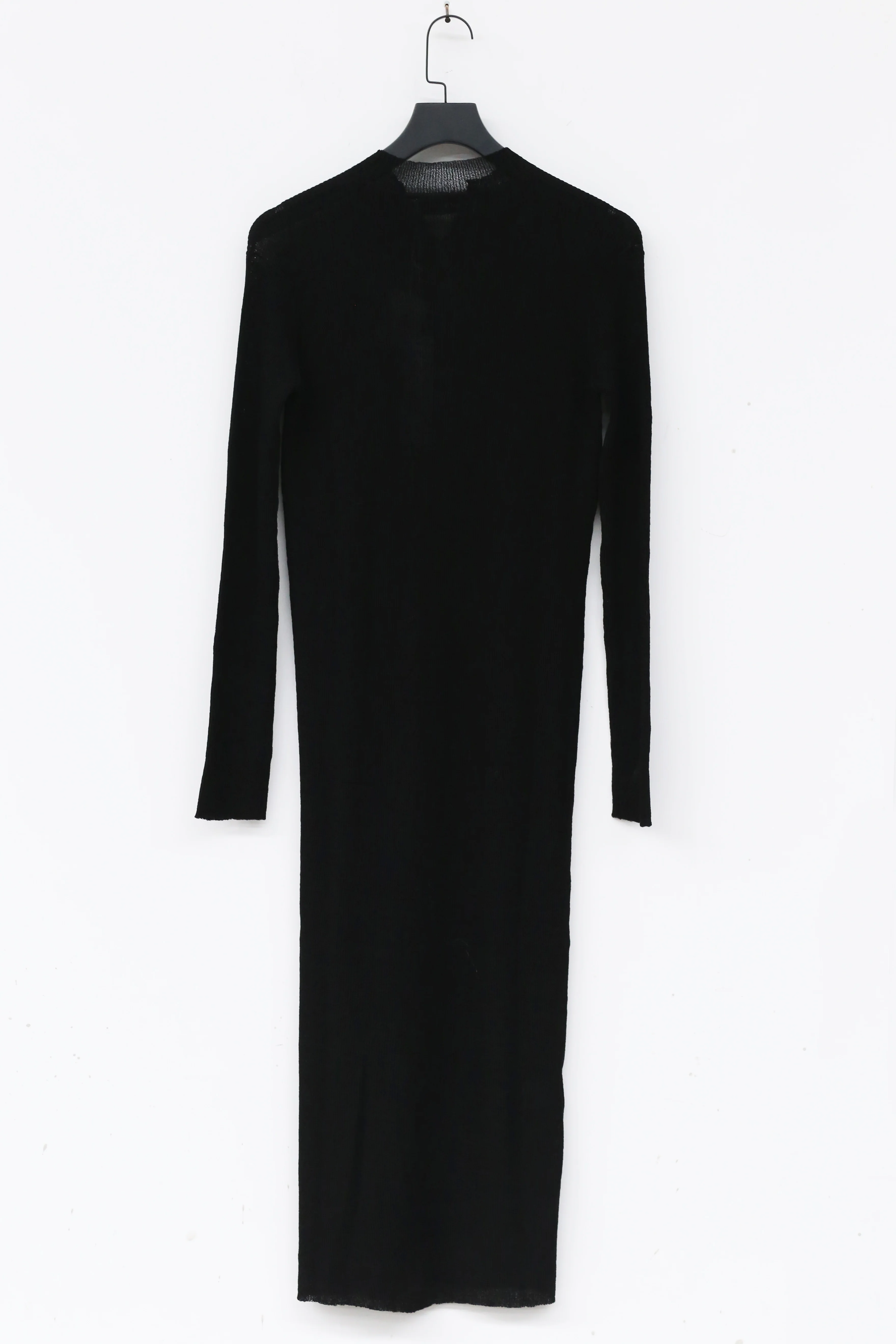 SWAYING/KNIT Silk Long Cardigan SW211SZ44 Black PS29 - Image 9