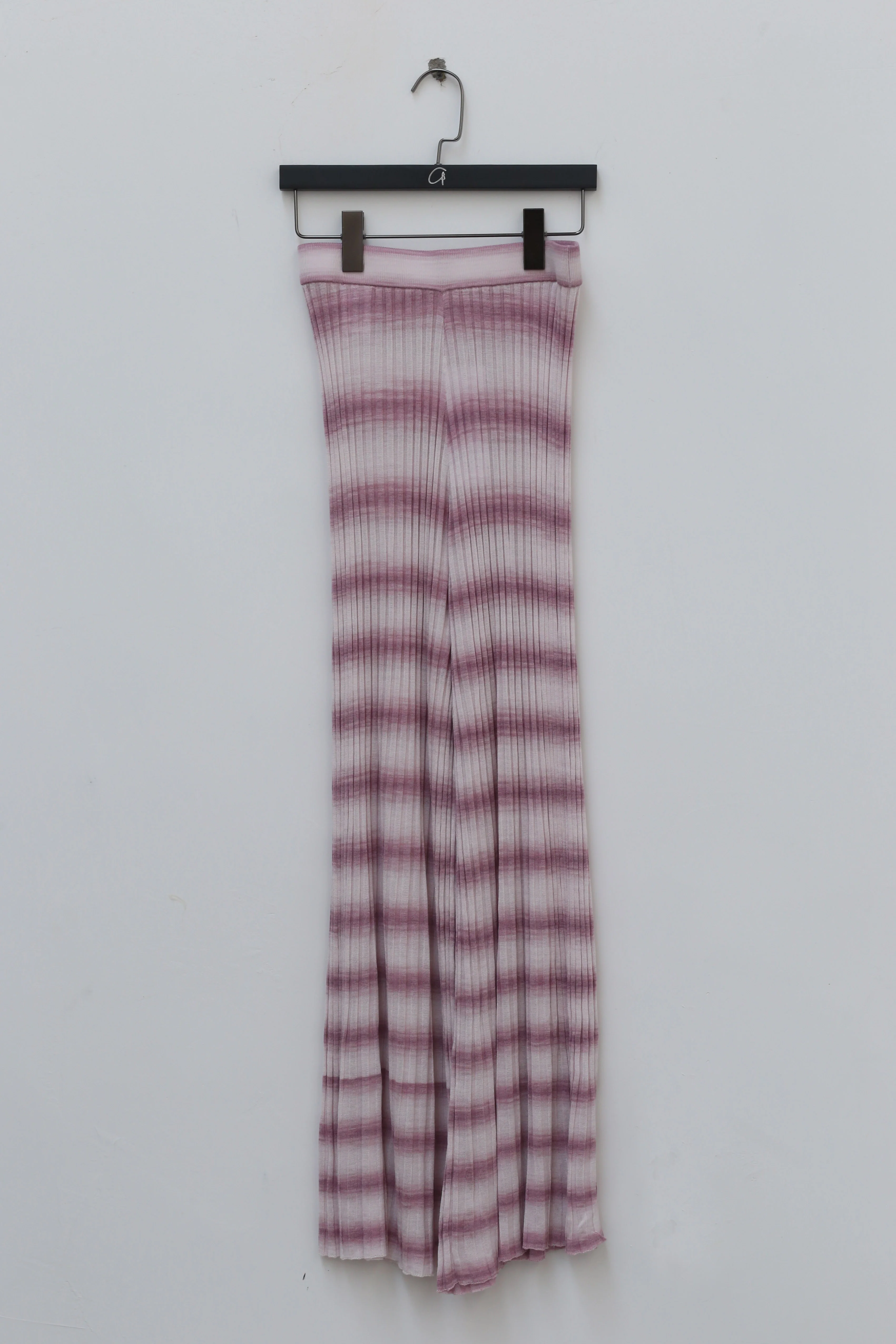 SWAYING/KNIT Striped Flared Pants SW-SW211XZ14-ZI Purple PS18 - Image 9