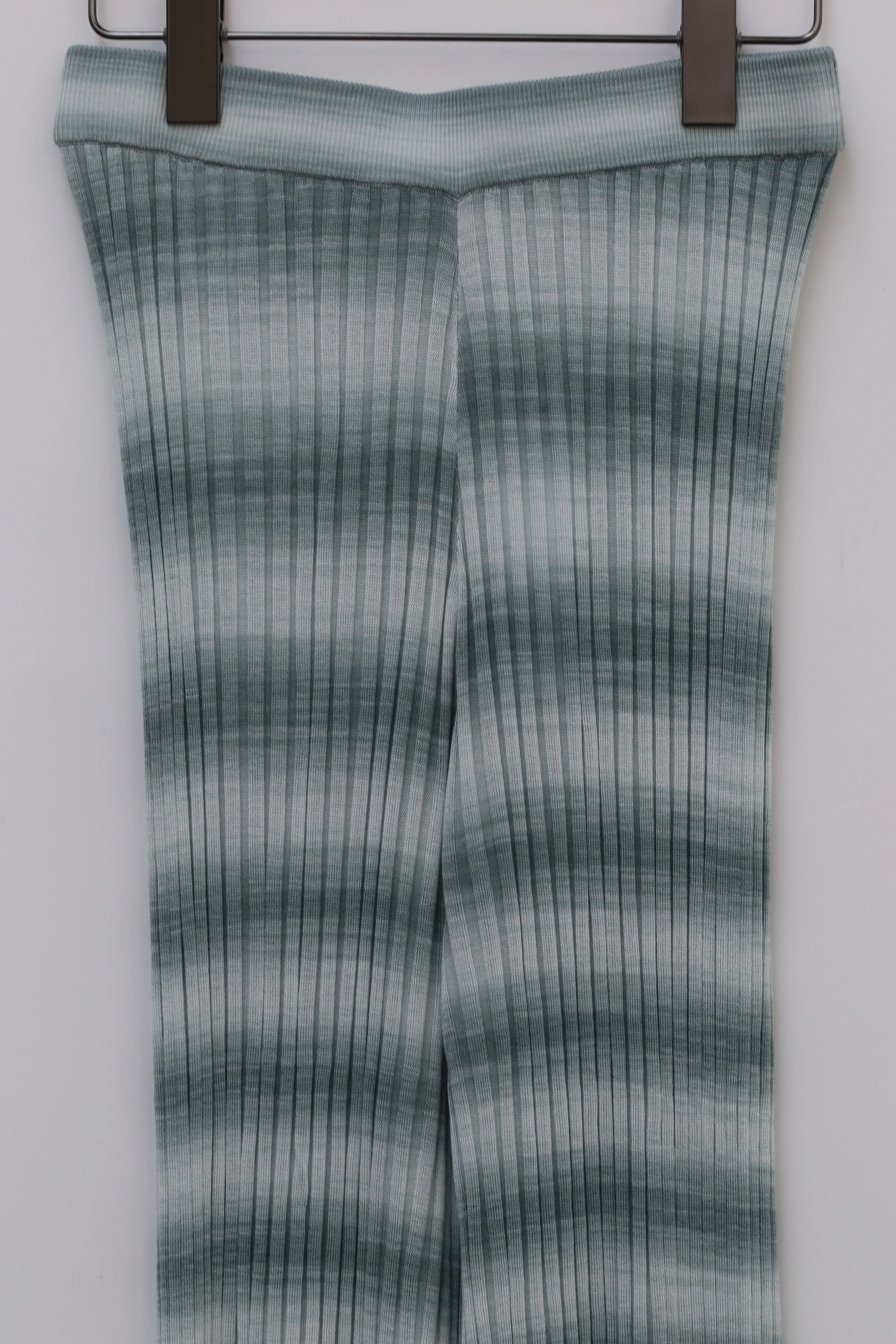 SWAYING/KNIT Striped Flared Pants SW-SW211XZ15-HUILAN Grey Blue PS18 - Image 2