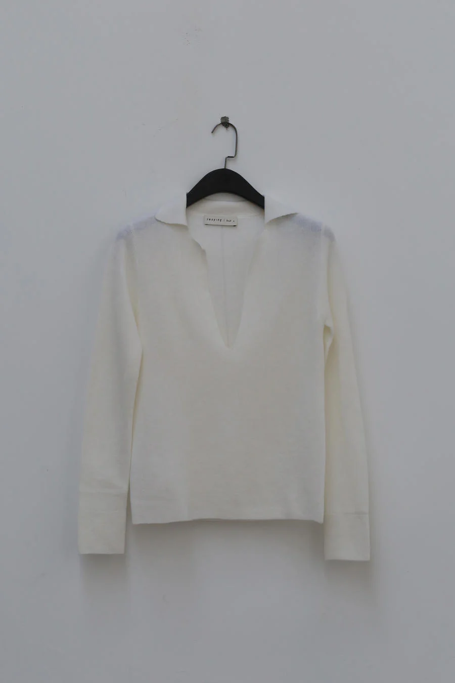 SWAYING/KNIT Suit Collar Half Cardigan Pullover SW202SZ12