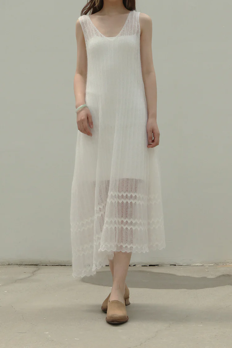 SWAYING/KNIT SW211LS20 Mohair Vest Long Skirt (Two Piece Set) - Image 3