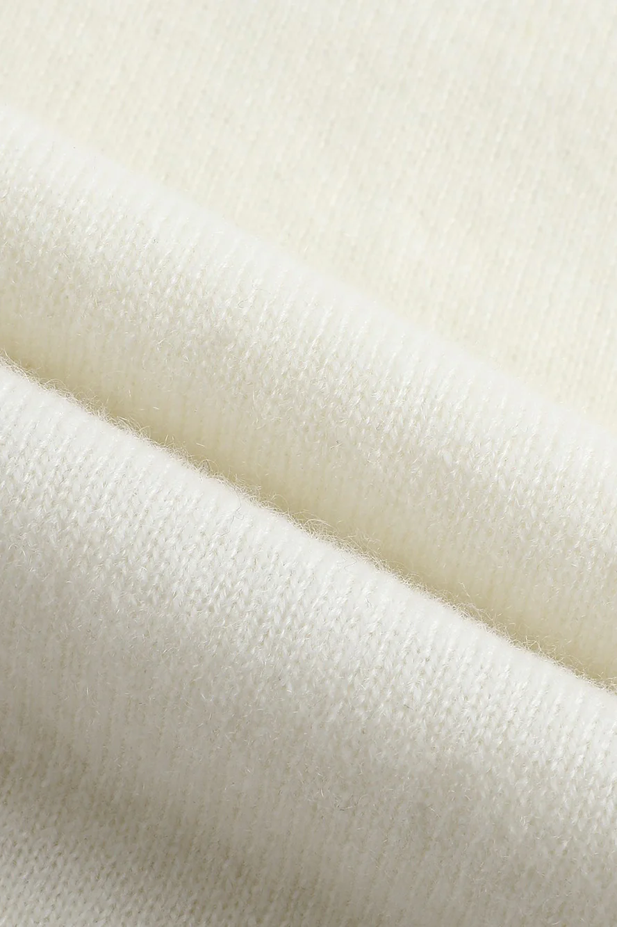 SWAYING/KNIT V-neck wide dress SW23AW2L19 white PS65 - Image 12