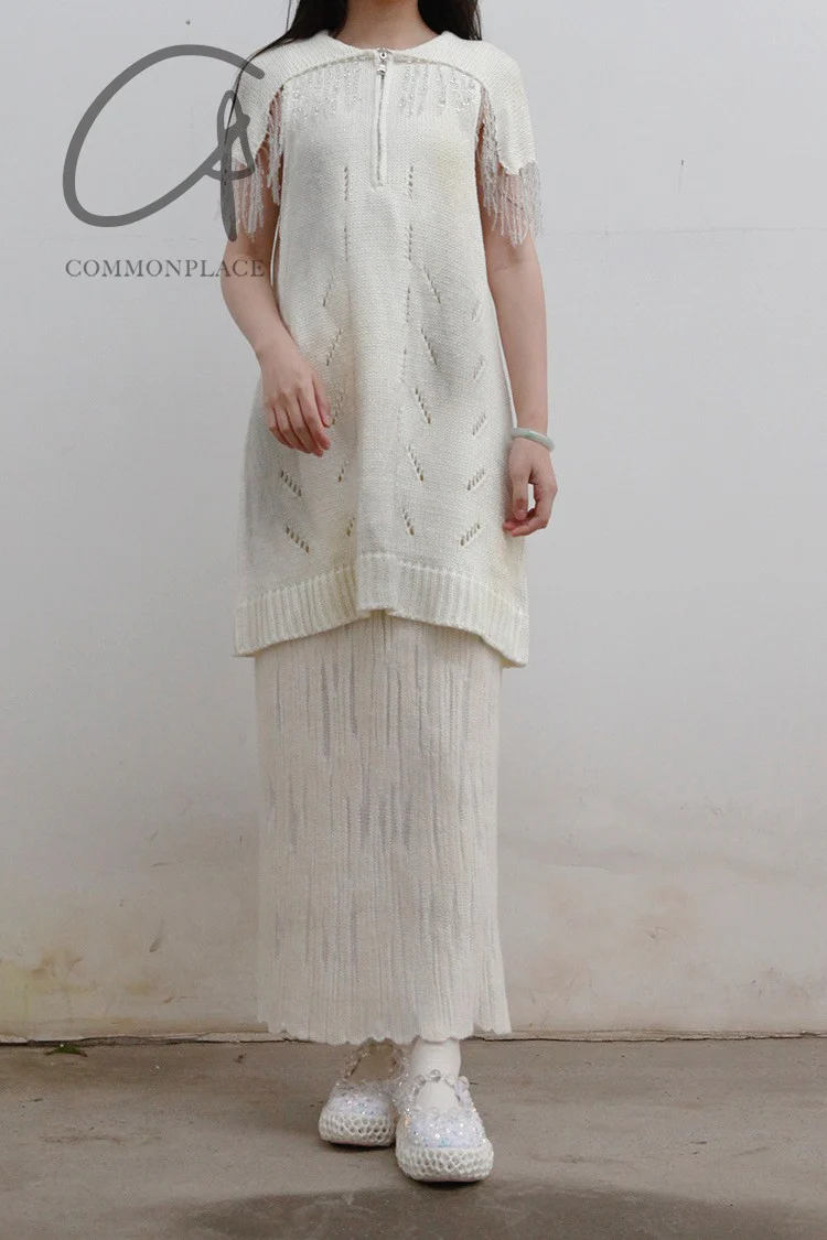 SWAYING/KNIT Velvet Straight Skirt SW212XZ23 PS36 - Image 13
