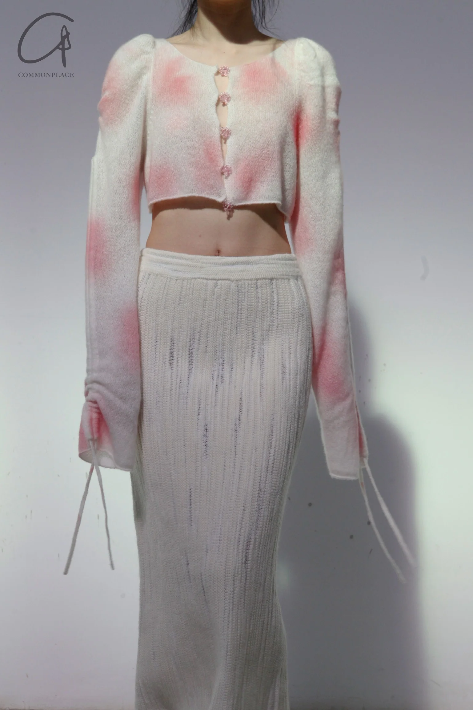 SWAYING/KNIT Velvet Straight Skirt SW212XZ23 PS36 - Image 3