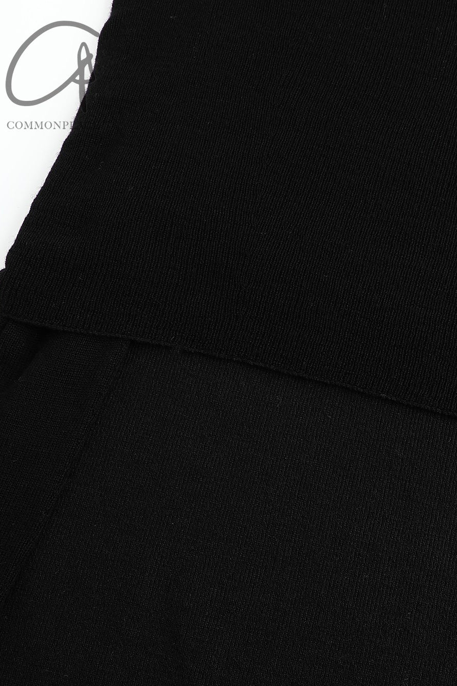 SWAYING/KNIT water-soluble wool lapel dress SW23AW2L08 black PS66 - Image 11