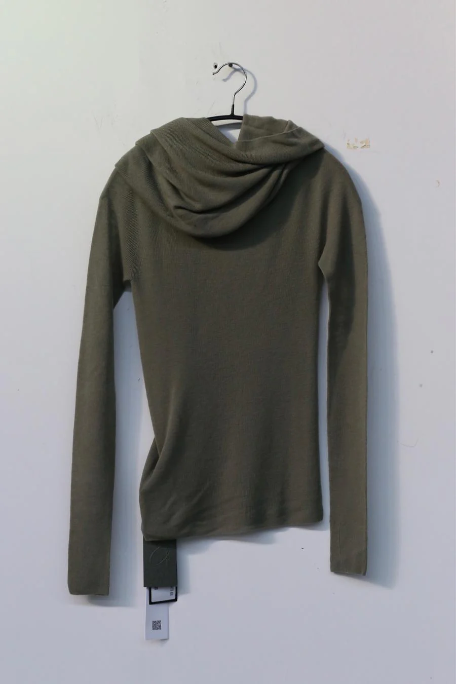 Swaying/Knit Water -soluble wool lapel shirt SW22AW1T16 dark green PS50