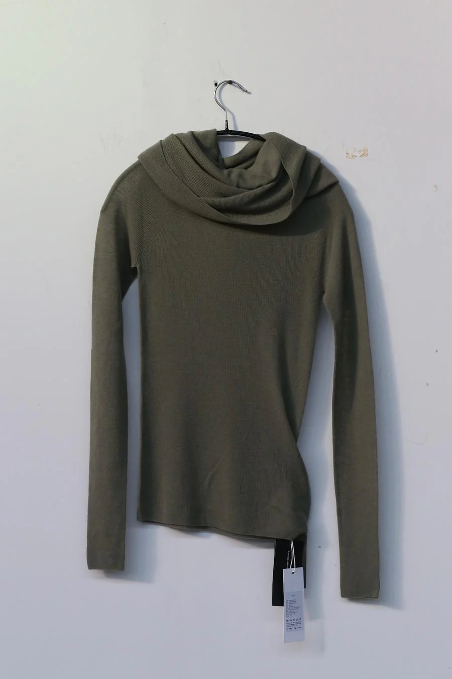 Swaying/Knit Water -soluble wool lapel shirt SW22AW1T16 dark green PS50 - Image 4