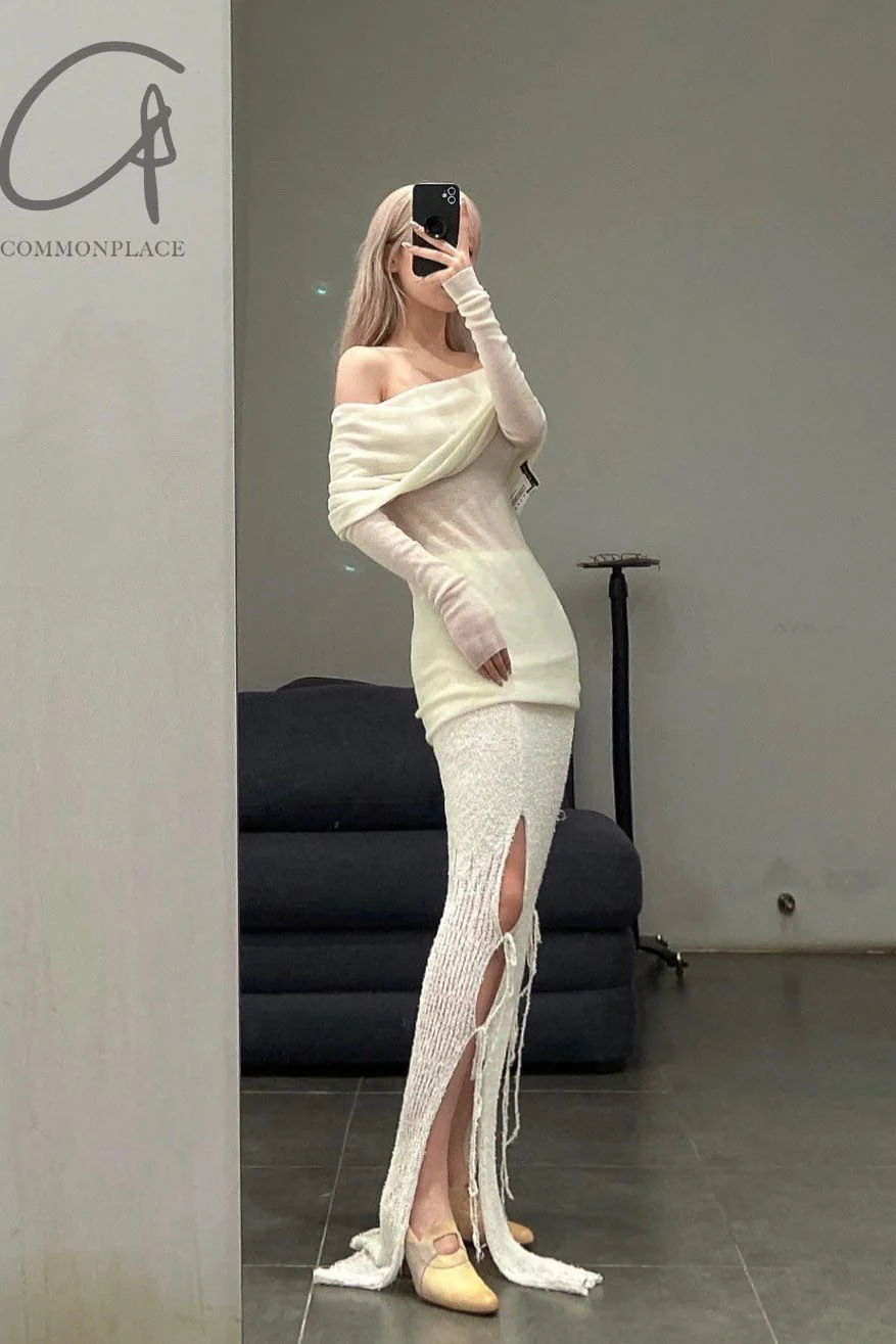 SWAYING/KNIT Water Soluble Wool Lapel SW-SW22AW1T14-BAI White PS50 - Image 20