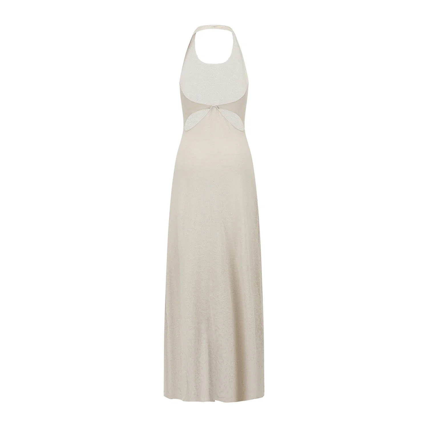 SWAYING SS26 Linen Halter Jacquard Dress SW-SW26SS2L02-HL Grey-Green - Image 7