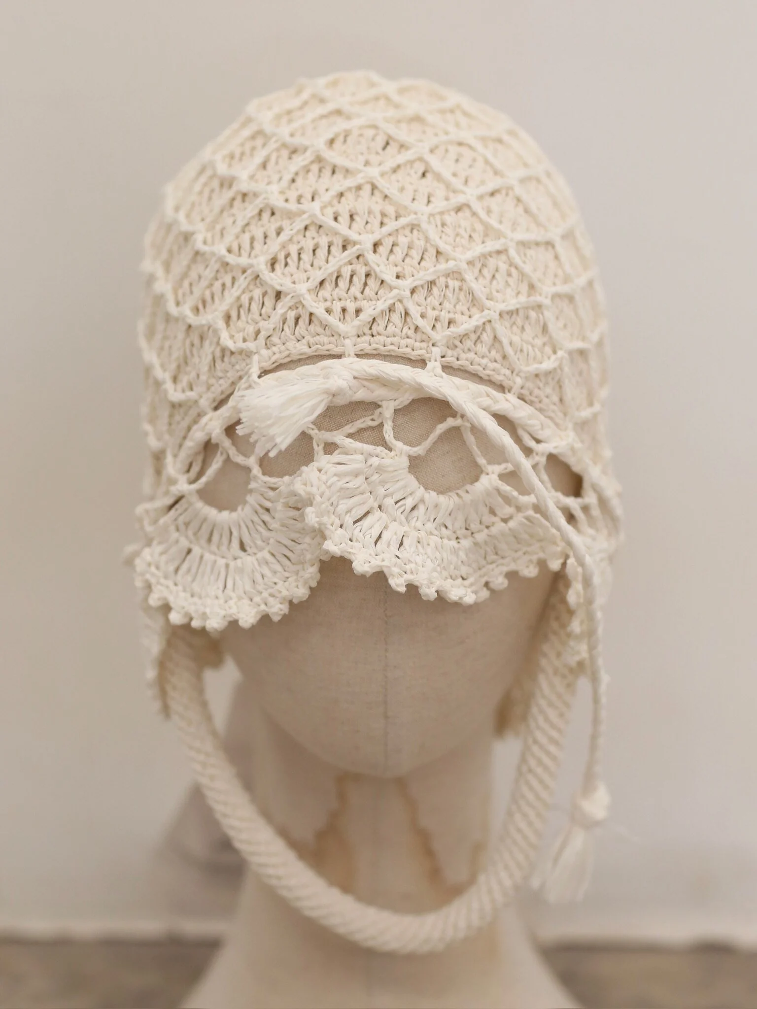 SWAYING SS26 Mesh Crochet Bag SW-SW26SS4P02-BAI White - Image 5