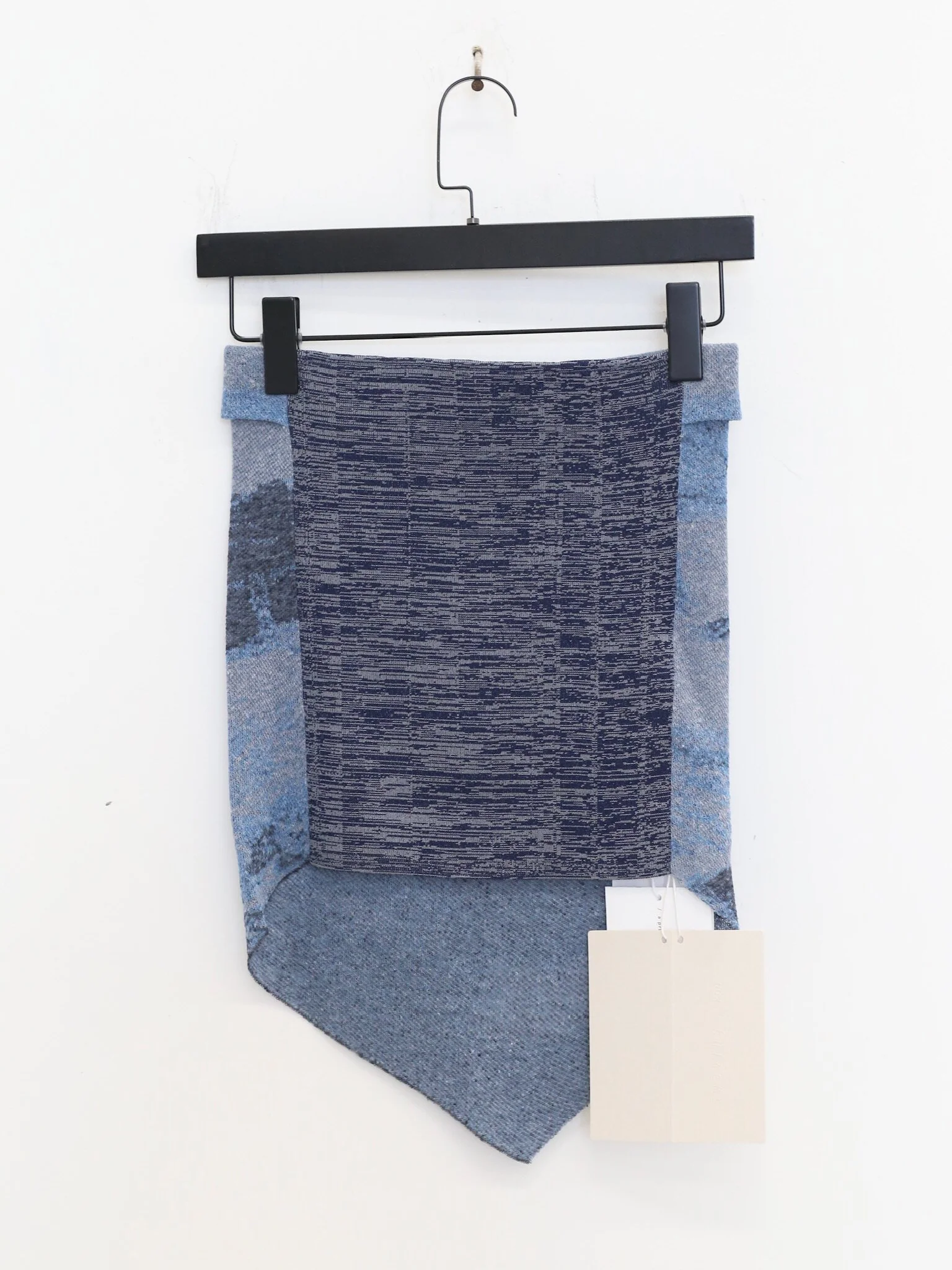 SWAYING SS26 Ocean Jacquard Bandeau Top with Upturned Edge SW-SW26SS1T04-LAN Blue - Image 6