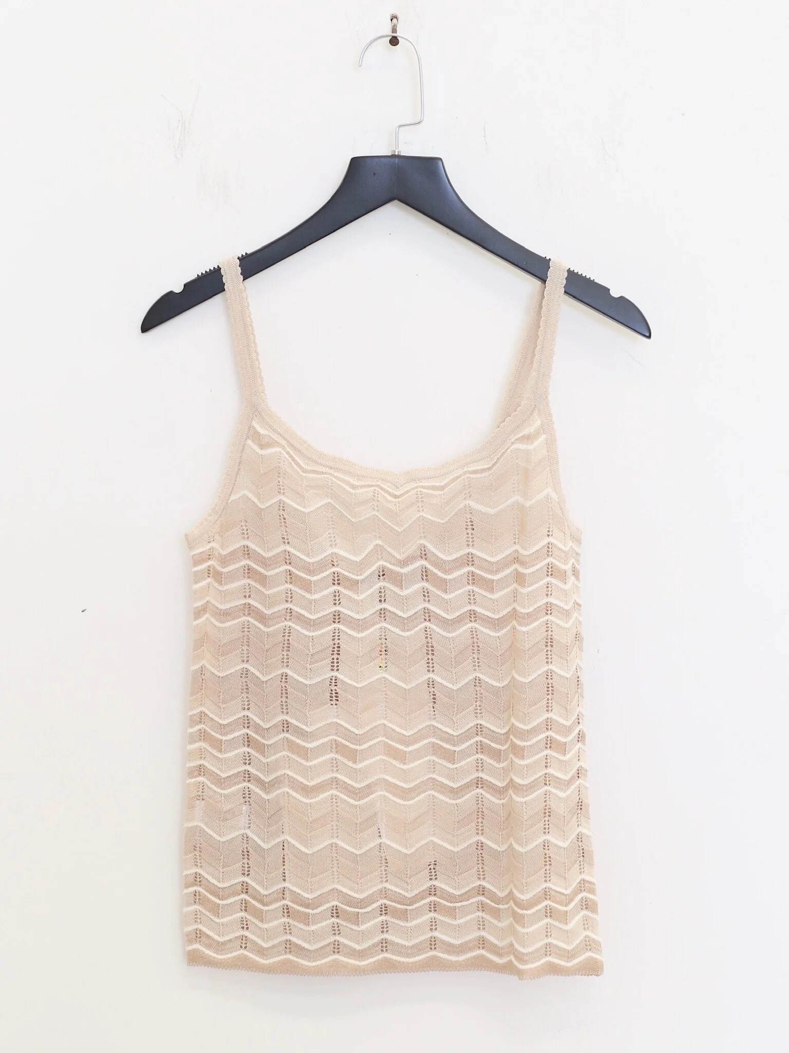 SWAYING SS26 Pleated Camisole Top SW-SW26SS1T07-XING Apricot - Image 5