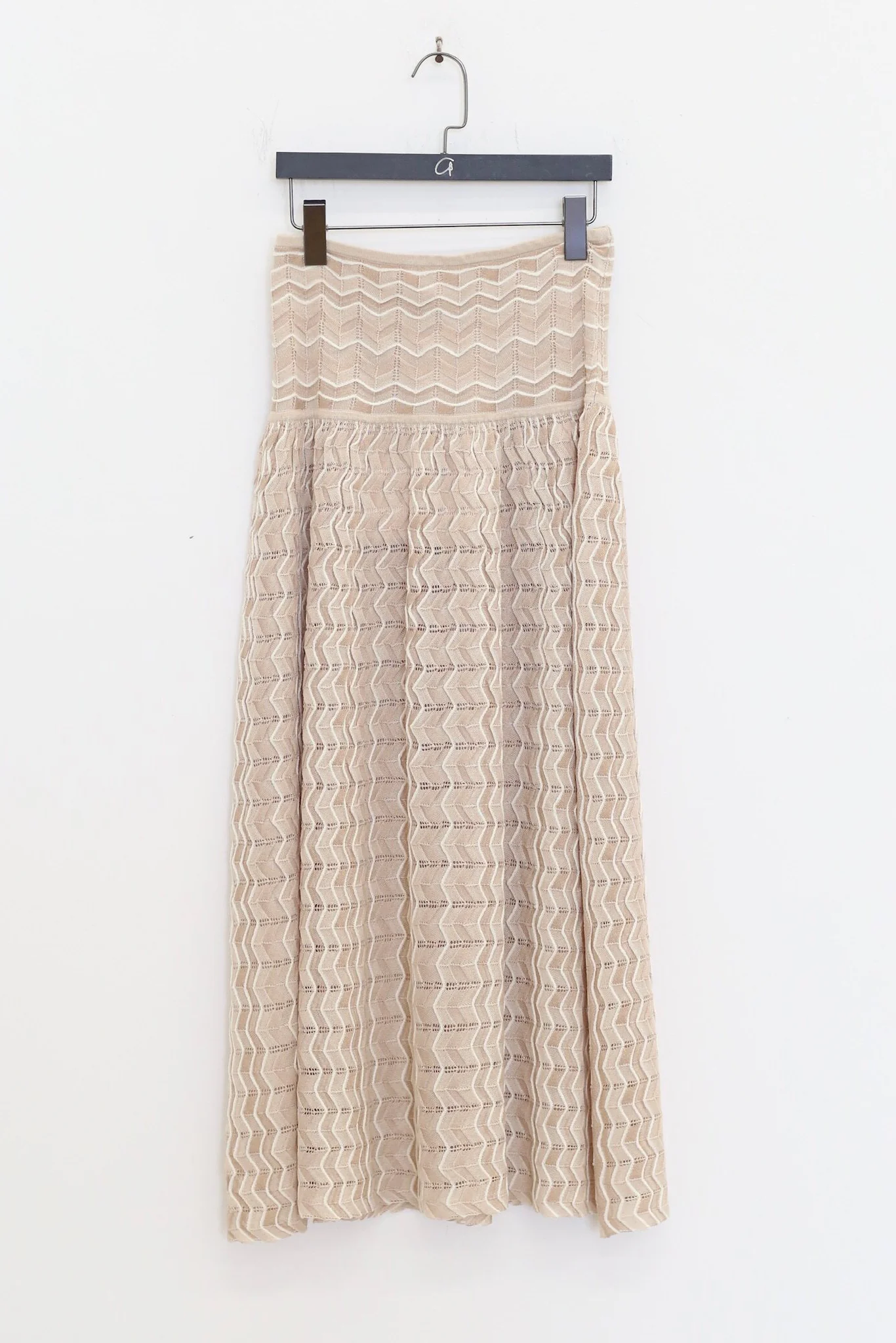 SWAYING SS26 Waist-cinching Pleated Long Skirt SW-SW26SS3B05-YM Linen - Image 2