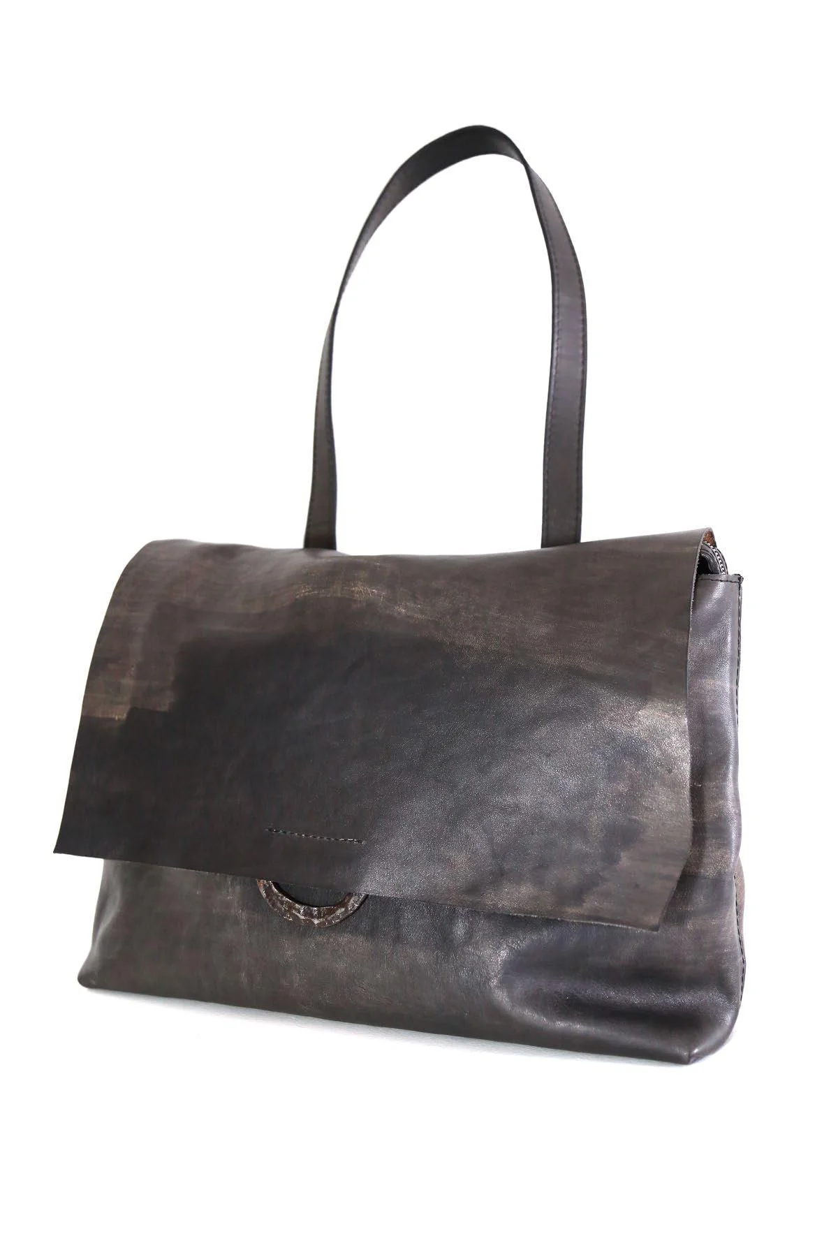 Tagliovivo 25 Spring/Summer Hand-dyed soft horse leather shoulder bag SHOULDER SOFT Italy TAG-SHOULDER SOFT-H.D.HORSE-Abyss - Image 5