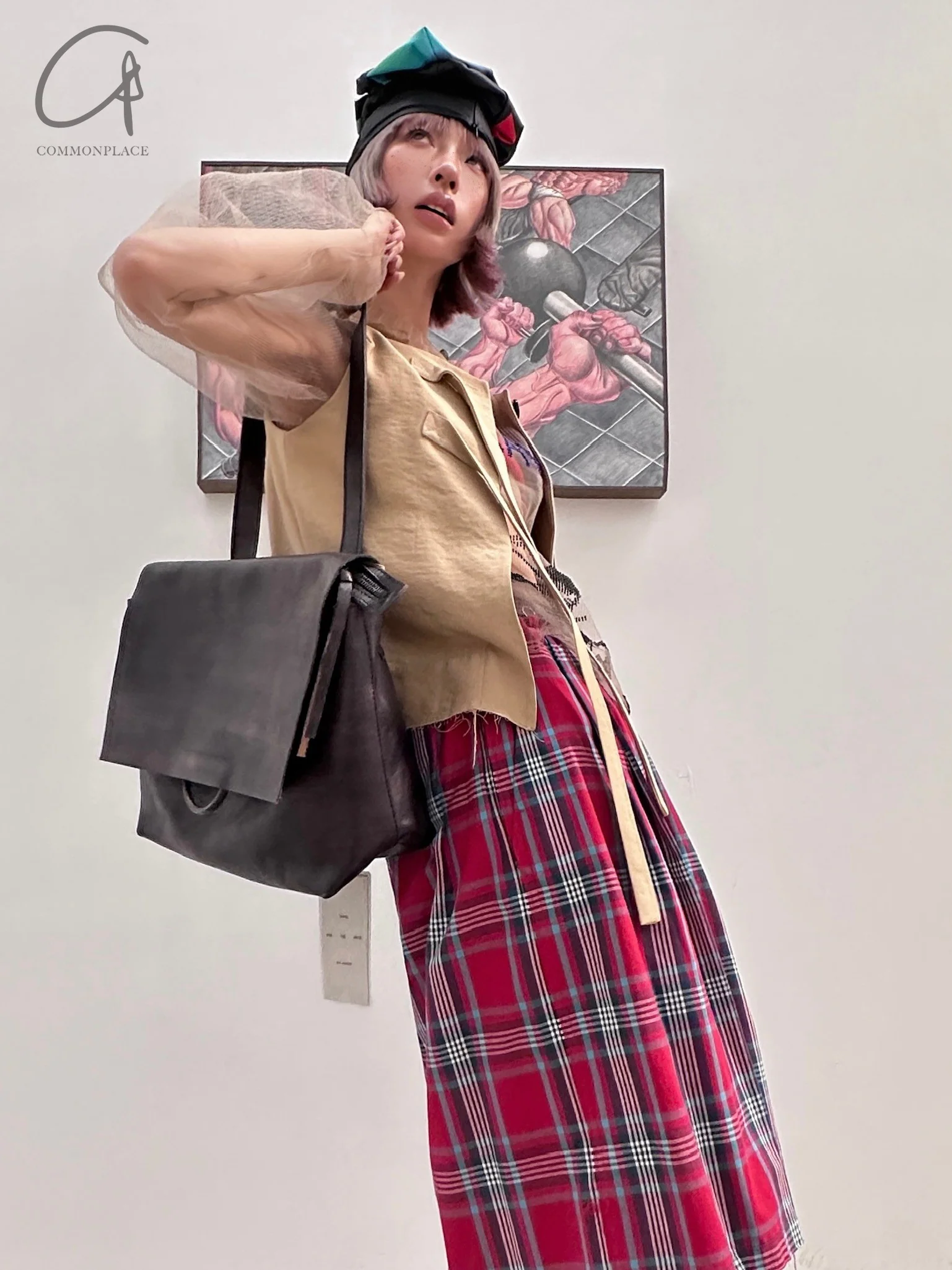 Tagliovivo 25 Spring/Summer Hand-dyed soft horse leather shoulder bag SHOULDER SOFT Italy TAG-SHOULDER SOFT-H.D.HORSE-Abyss - Image 9