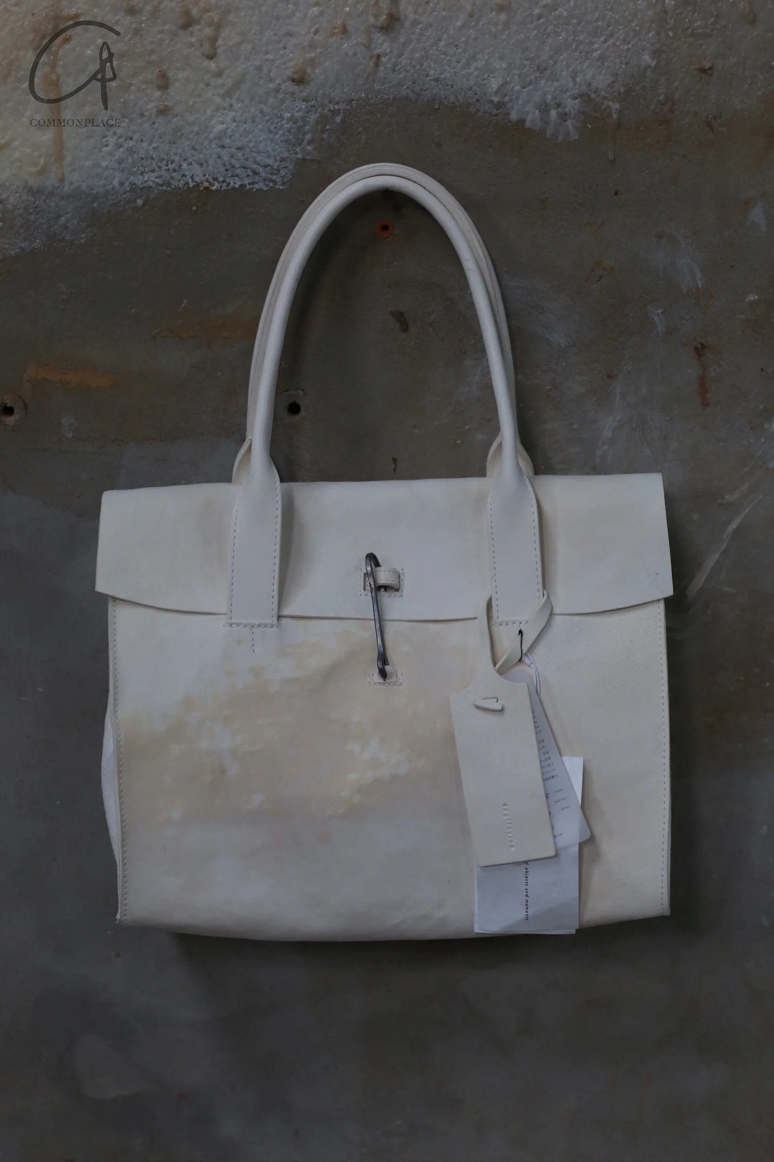 Tagliovivo handbags handmade by artisans Italy TAG-DOCTOR L-CULATTA REV-BAI-F smudged white DOCTOR L