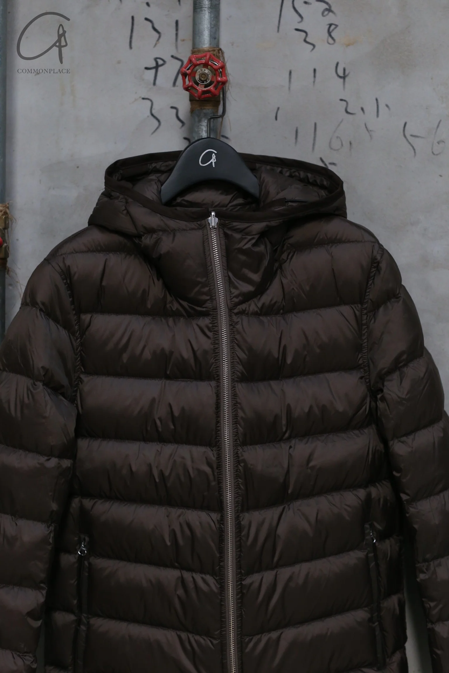 Ten-C down jacket with pockets 18CTCUD03103 002197 686 Dark Coffee PTC4 - Image 3