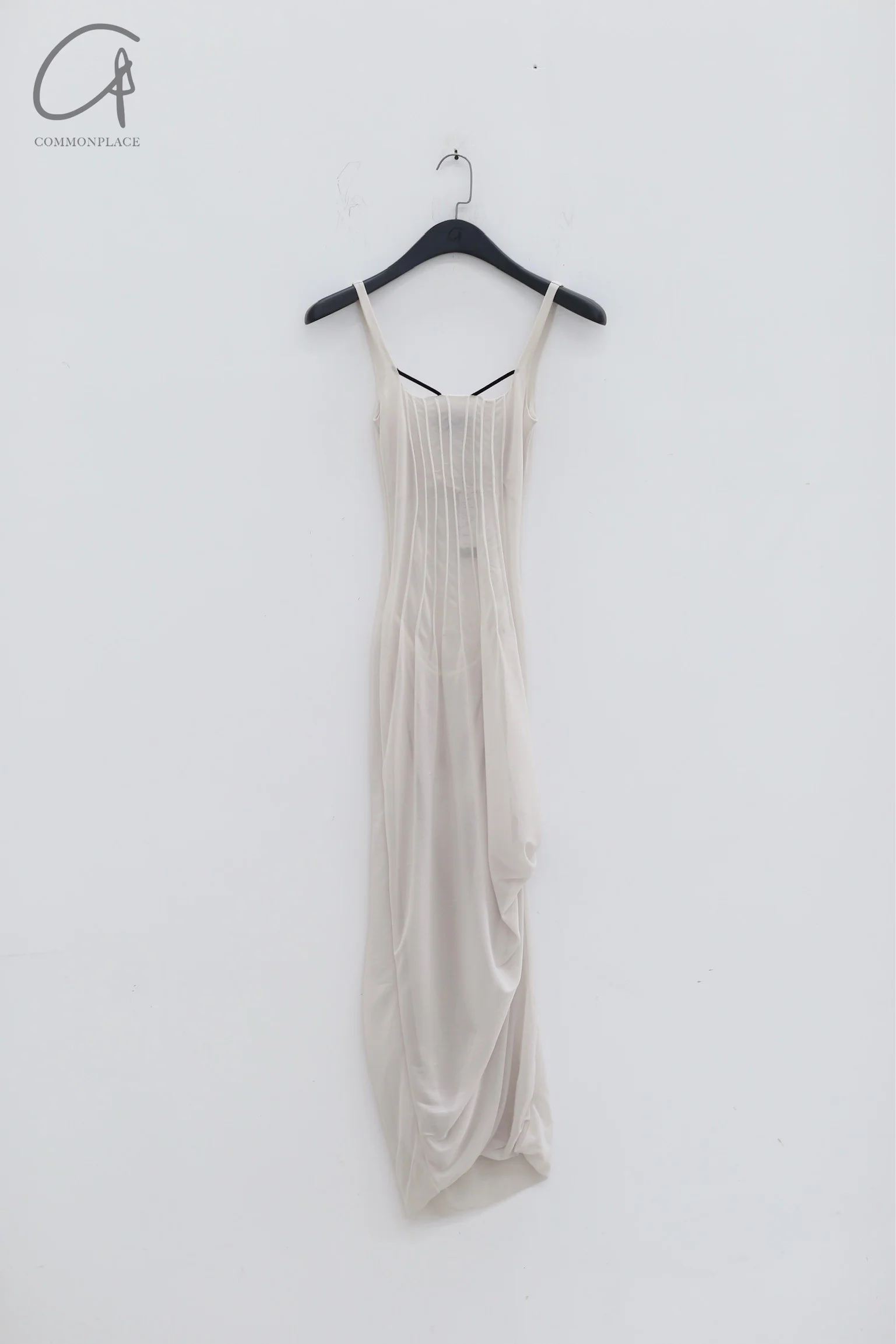 Un Morceau chest detail velvet pleated no dress UM221LS08 White PUM23 - Image 8