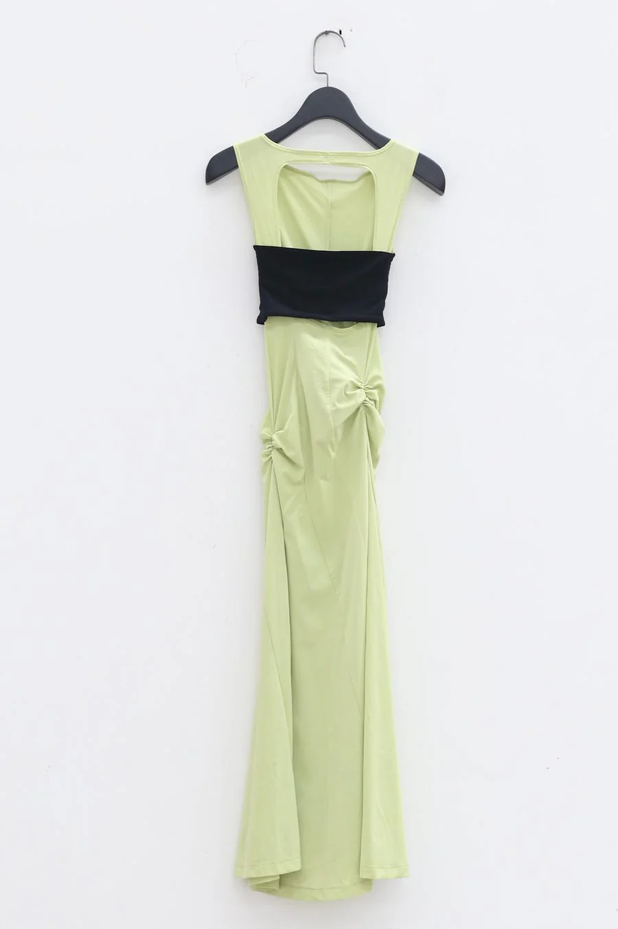 Un Morceau Knit Slingback Dress UM221LS11 Shea Green/Black - Image 7
