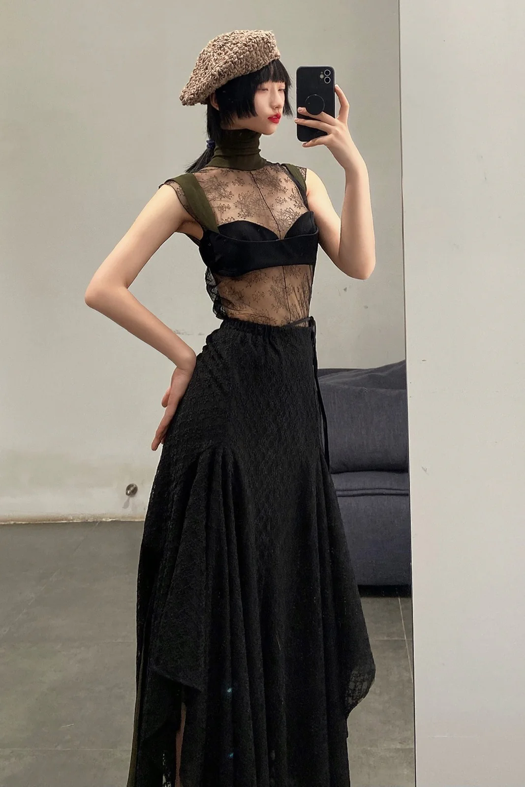 Un Morceau lace skirt UM212XZ01 PUM11 - Image 8