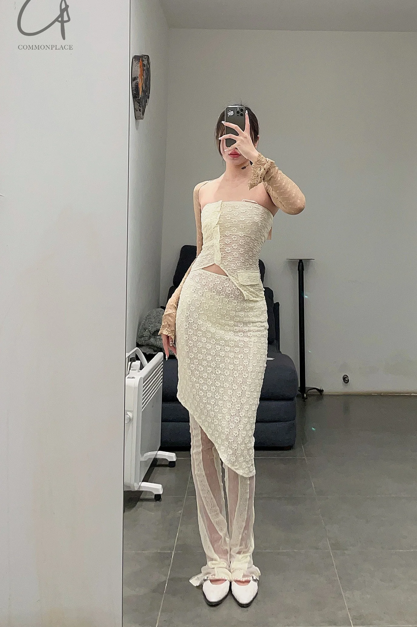 Un Morceau lace stitching rotating pants UM231XZ02 - Image 20