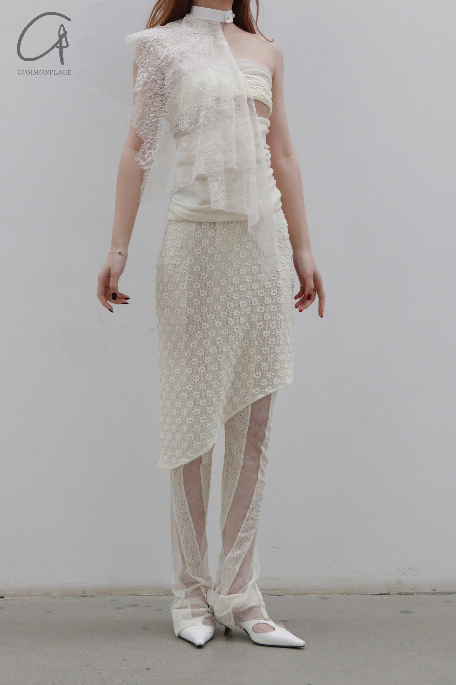 Un Morceau lace stitching rotating pants UM231XZ02 - Image 9