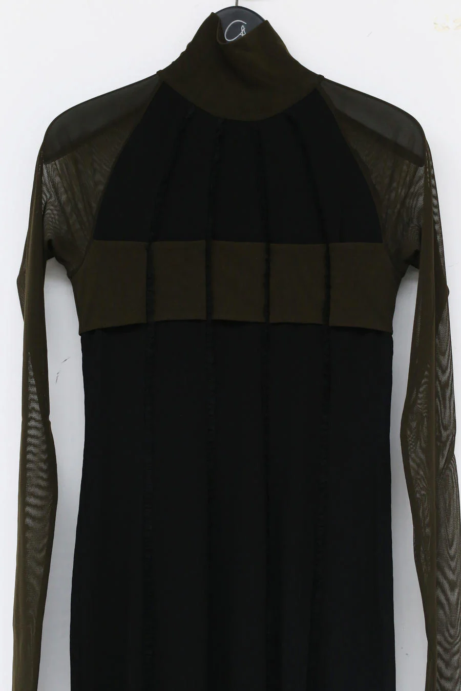 Un Morceau Raglan High Collar Chest Stitching Dress UM212LS08 PUM12 - Image 9