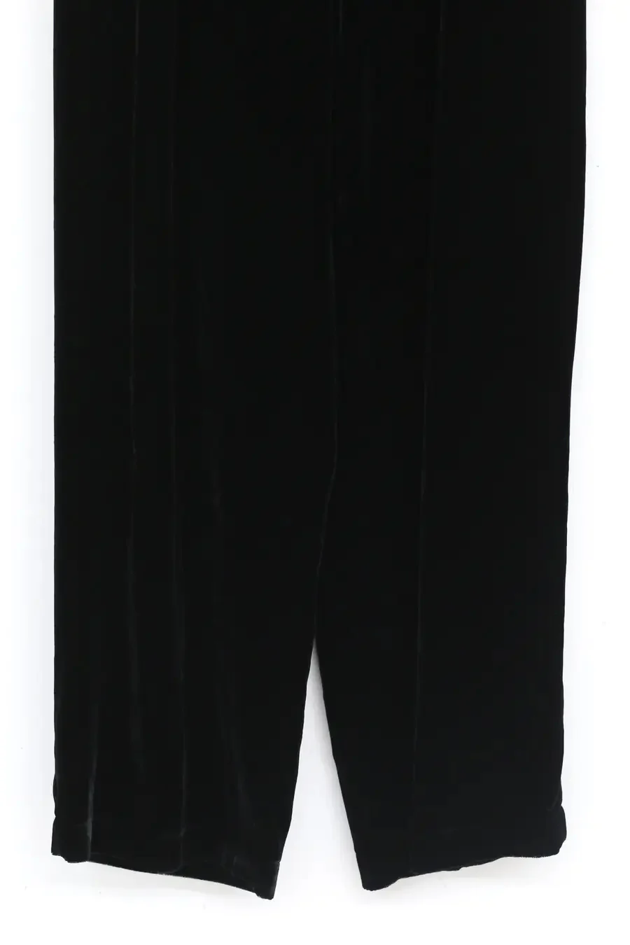 Un Morceau Velvet High Waist Straight Pants UM212XZ05 Black PUM15 - Image 15