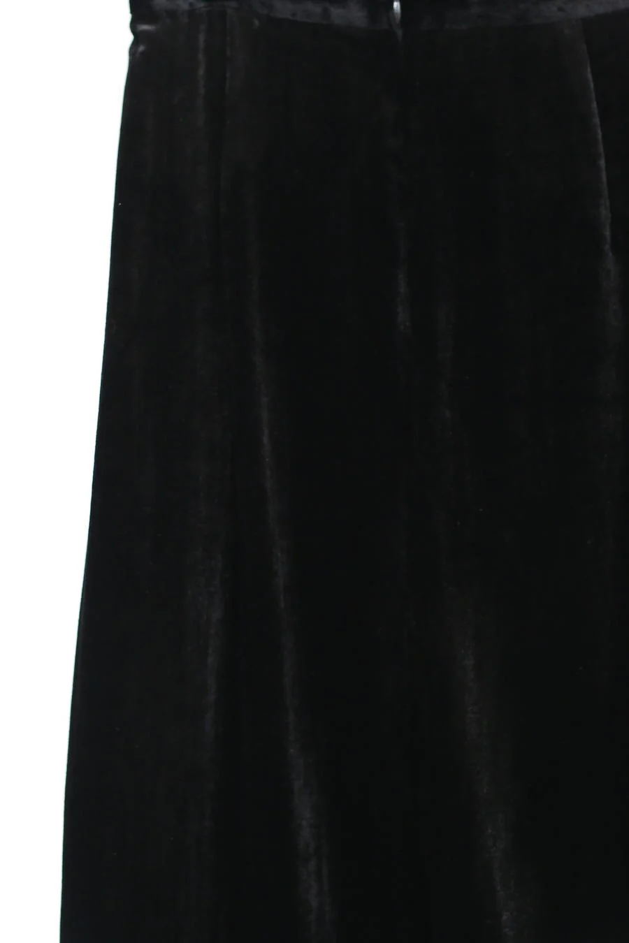 Un Morceau velvet lace one side ripped skirt AW22 UM222XZ10 black - Image 2
