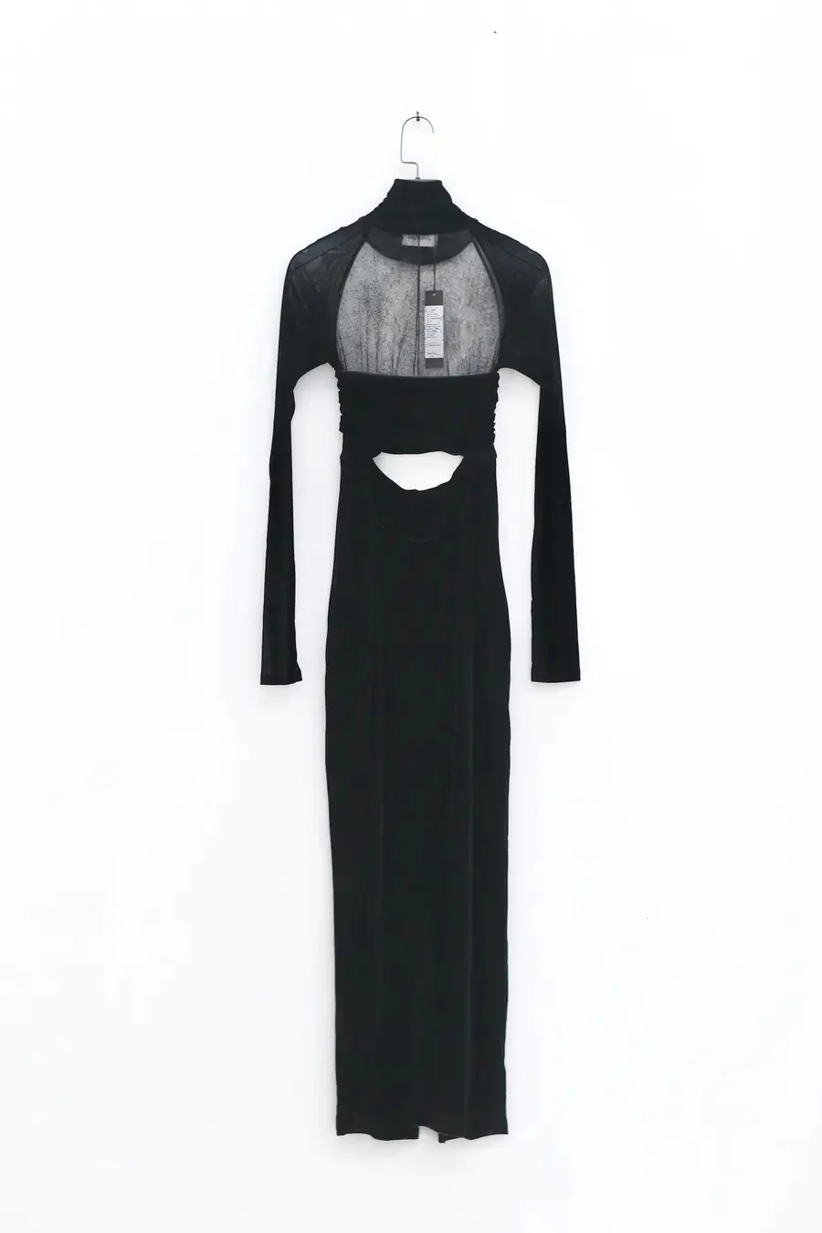 Un Morceau Velvet Lace Raglan Cocoon Dress UM221LS02 Black PUM25 - Image 9
