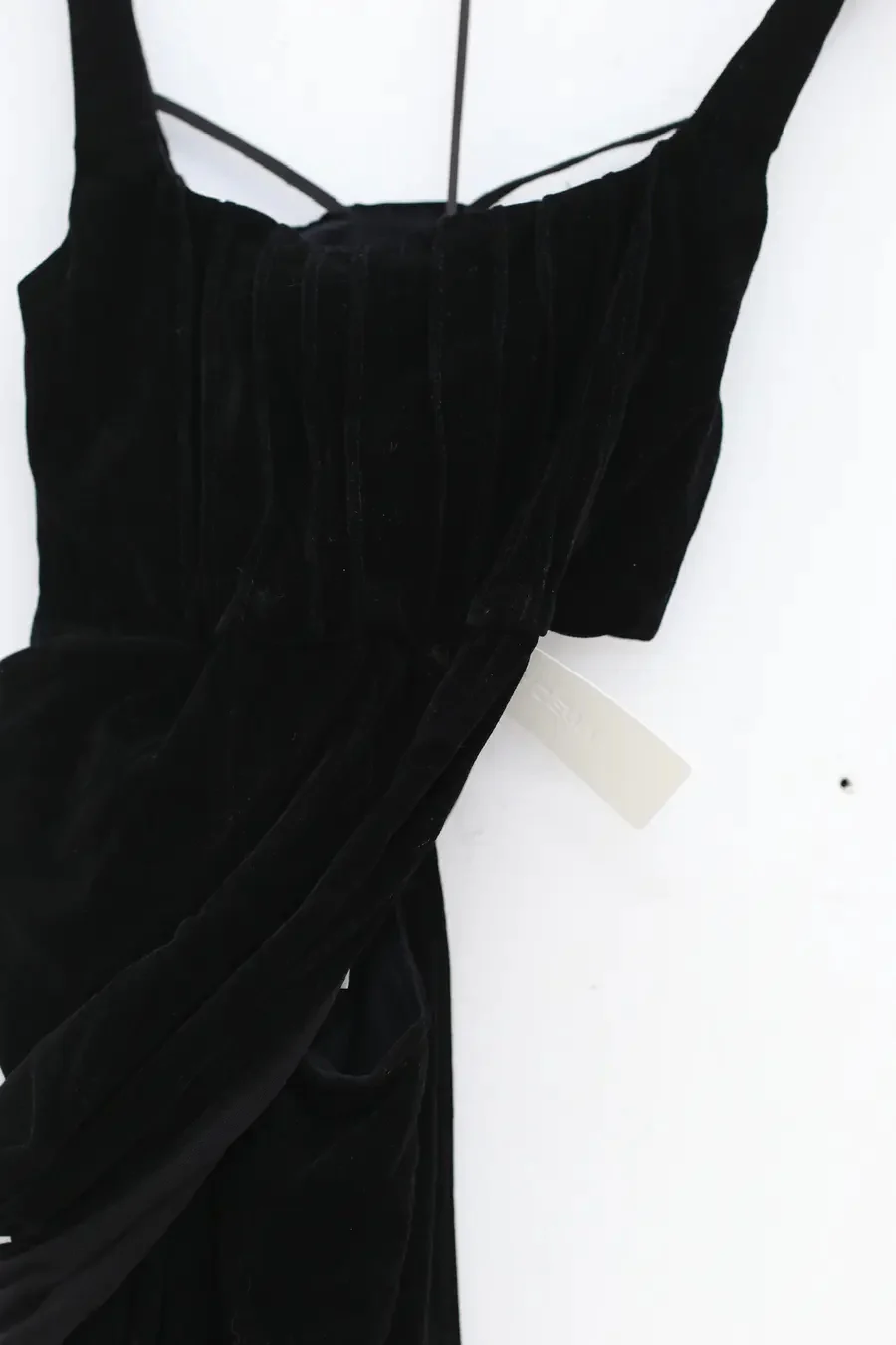 Un Morceau Waist Twist Cutout Slip Dress UM231LS05 Black - Image 5