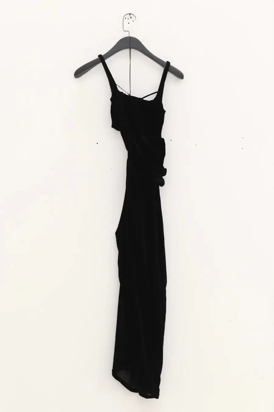 Un Morceau Waist Twist Cutout Slip Dress UM231LS05 Black - Image 7