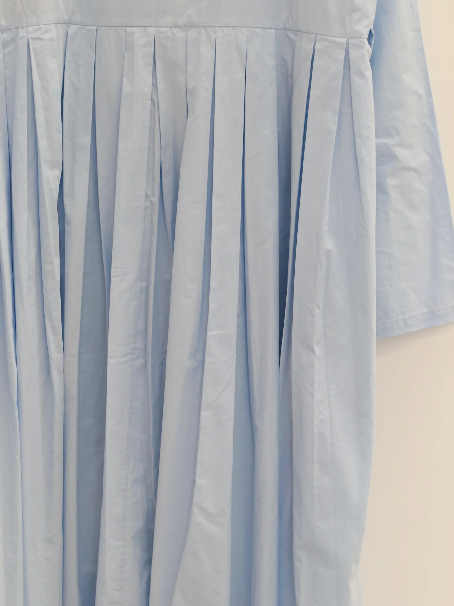 UNISECON 25 Autumn/Winter Round Neck Asymmetrical Pleated Dress USC-U12W27-blue - Image 6
