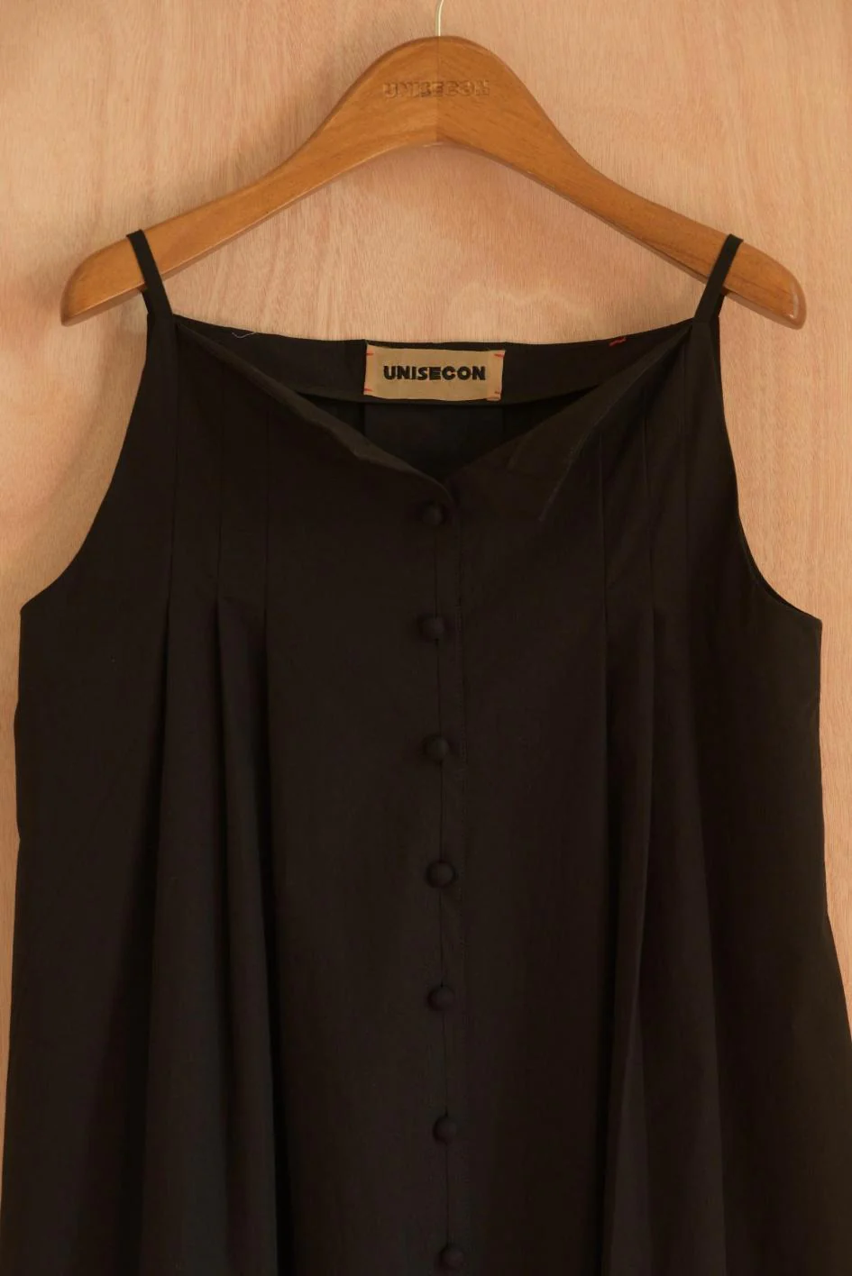 UNISECON 25 Spring/Summer Back Pleated Sleeveless Top USC-U11W33-HEI Black USC-U11W32 - Image 5