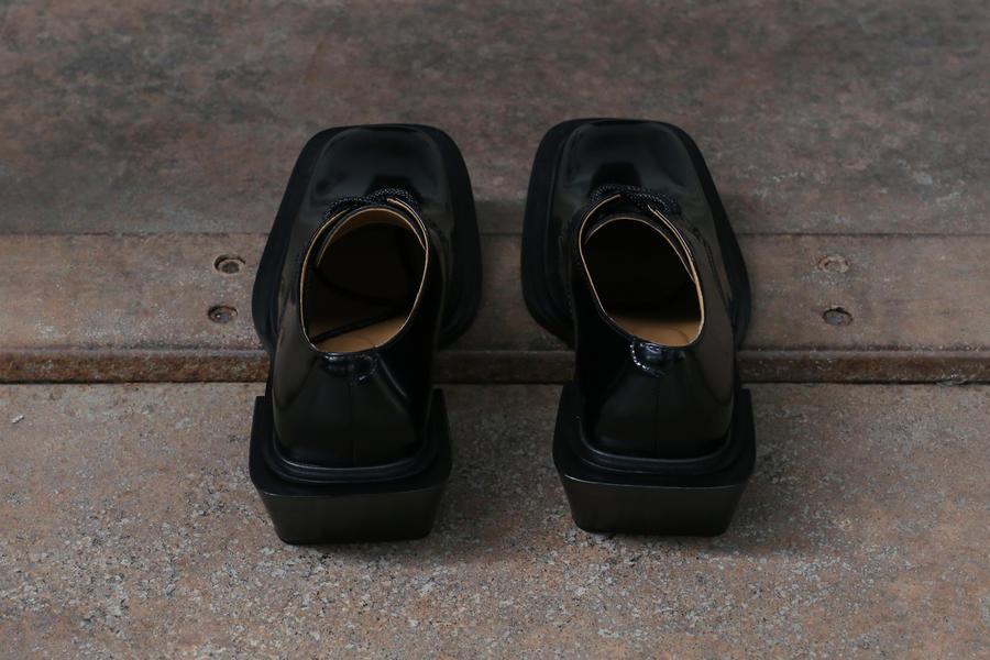 Untitlab black ladder derby shoes SS212101 - Image 3