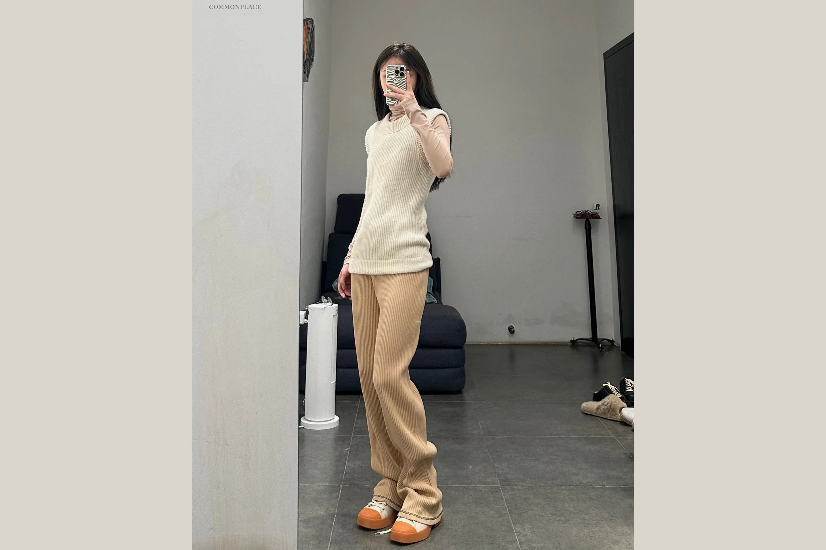 untitlab caramel rubber toe beige canvas shoes SS211401 PU5 - Image 31