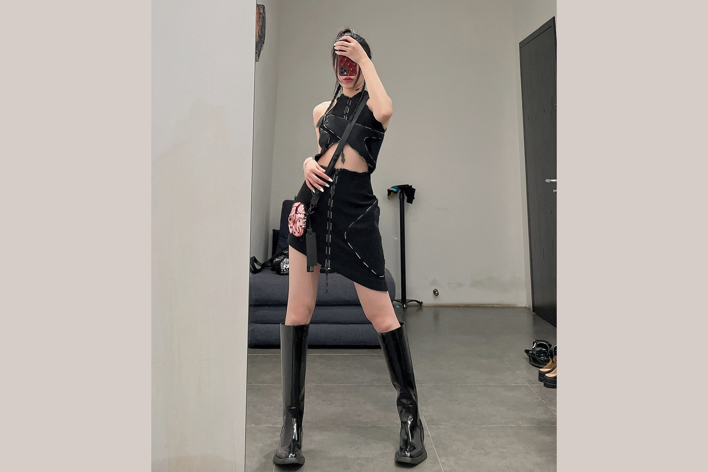 untitlab high boots SS0221301 black - Image 30
