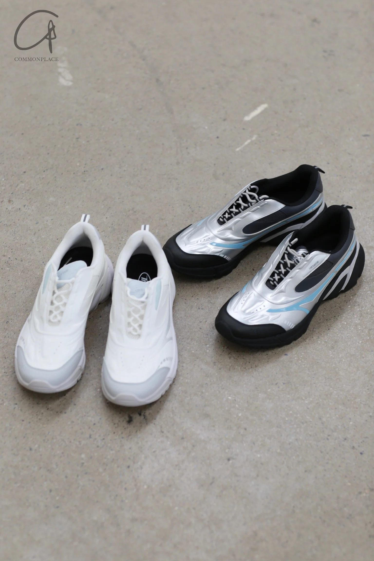 untitlab lace-up sneakers UTB-UN034101-YIN Silver PU9 - Image 5