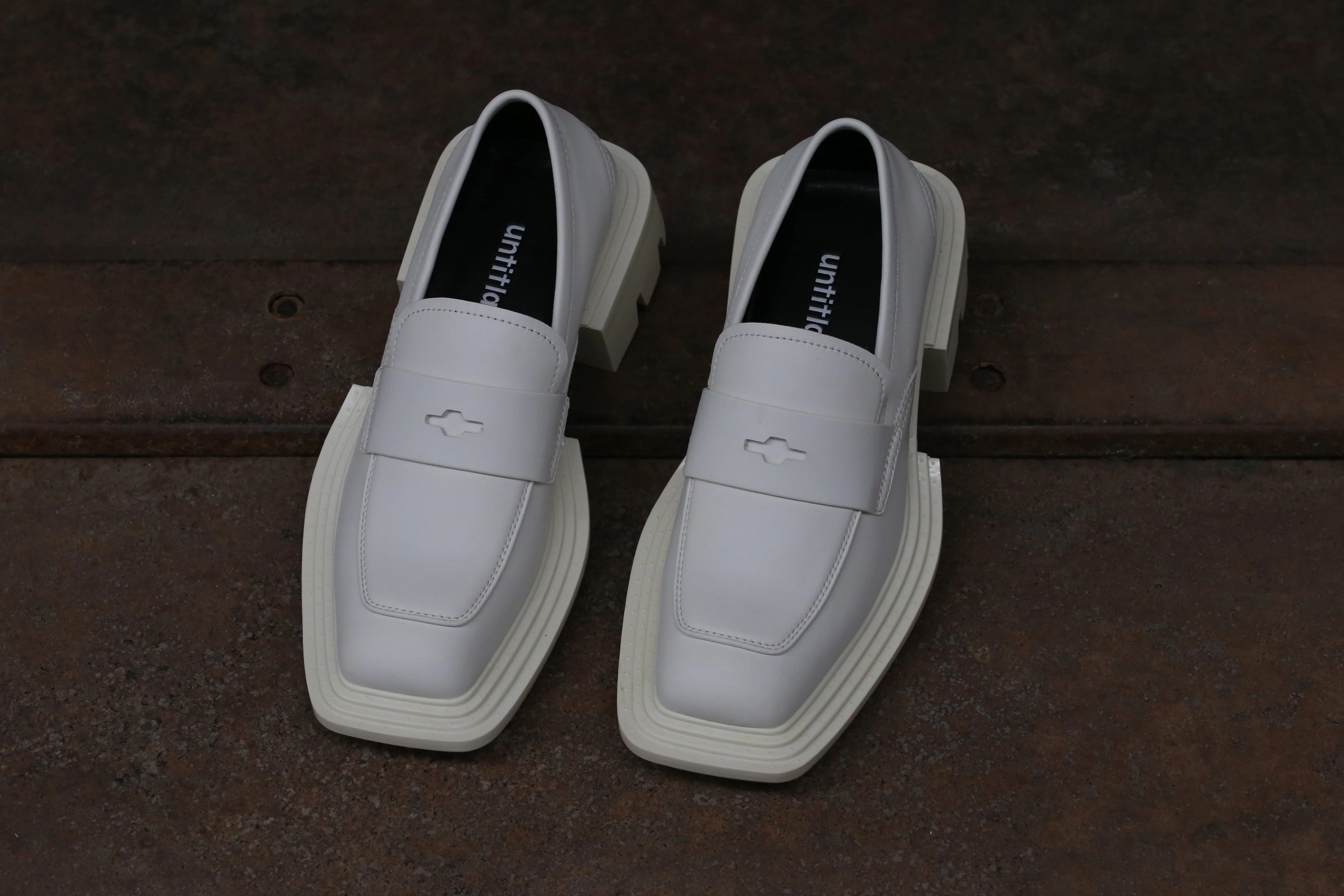 Untitlab white derby shoes SS211110 PU3 - Image 2