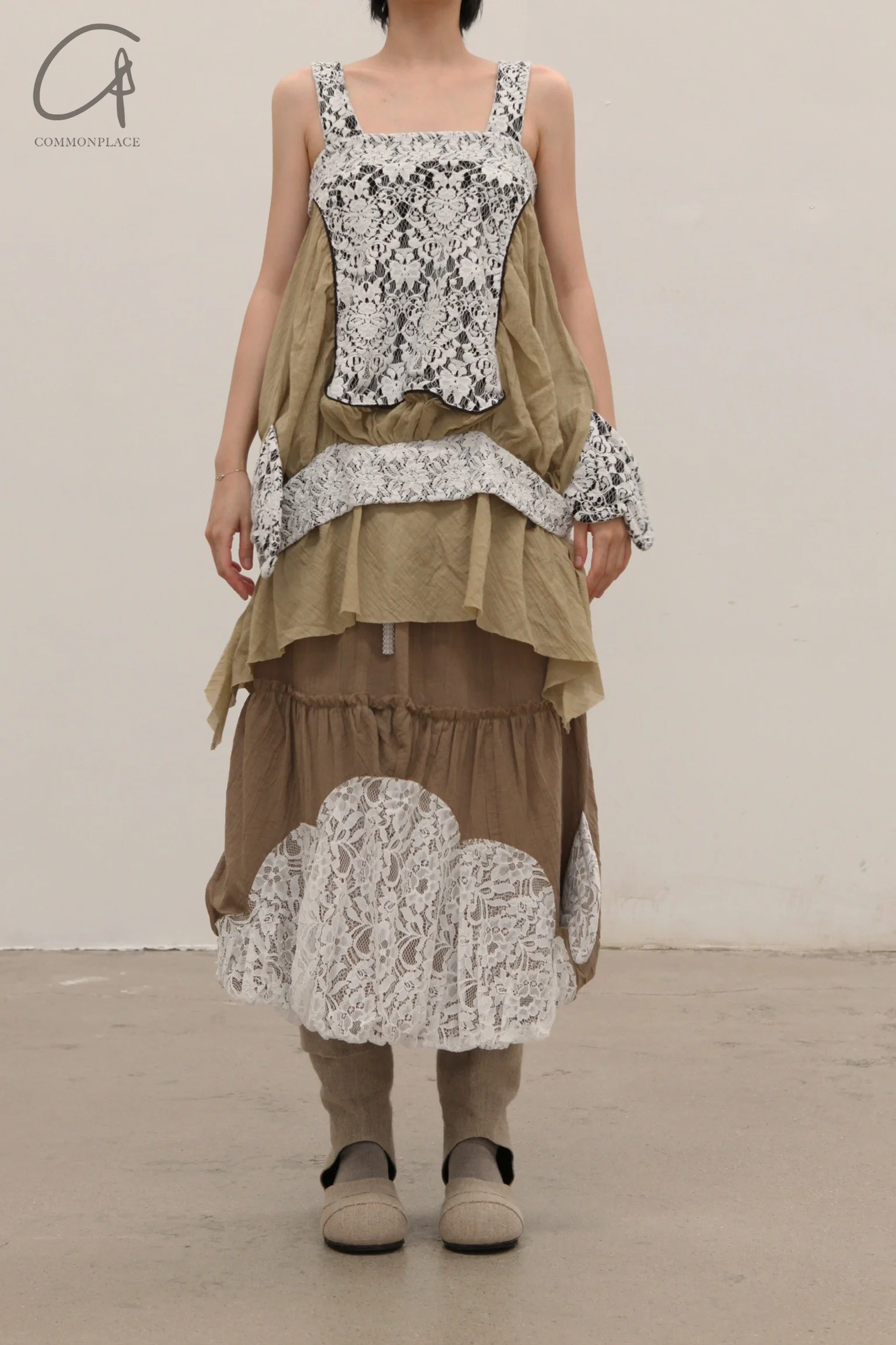 VeniceW lace cloud skirt VeniceW lace cloud skirt VCW-1S-MIHUANG beige - Image 5