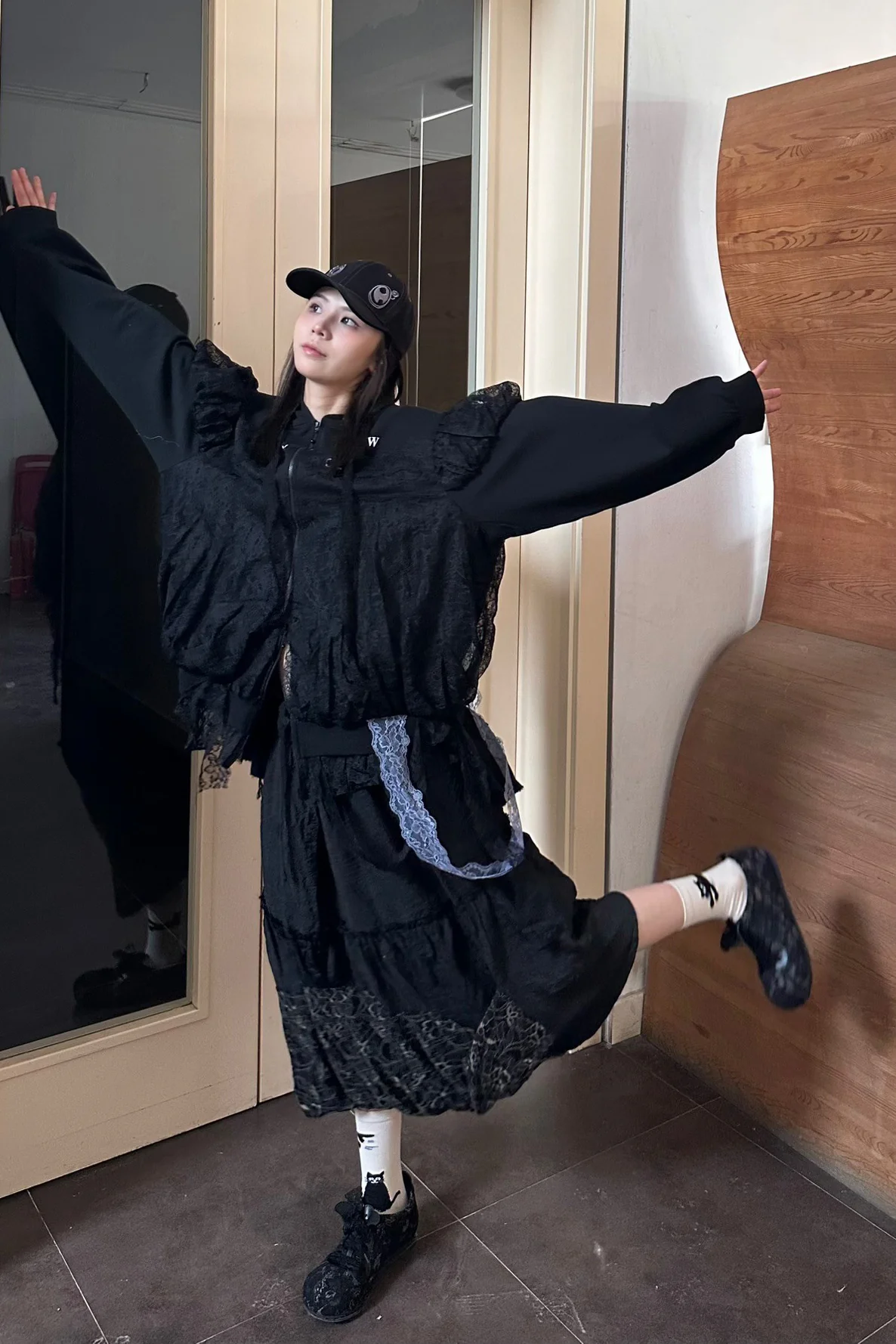 VeniceW lace cloud skirt VeniceW lace cloud skirt VCW-1S-HEI black - Image 12