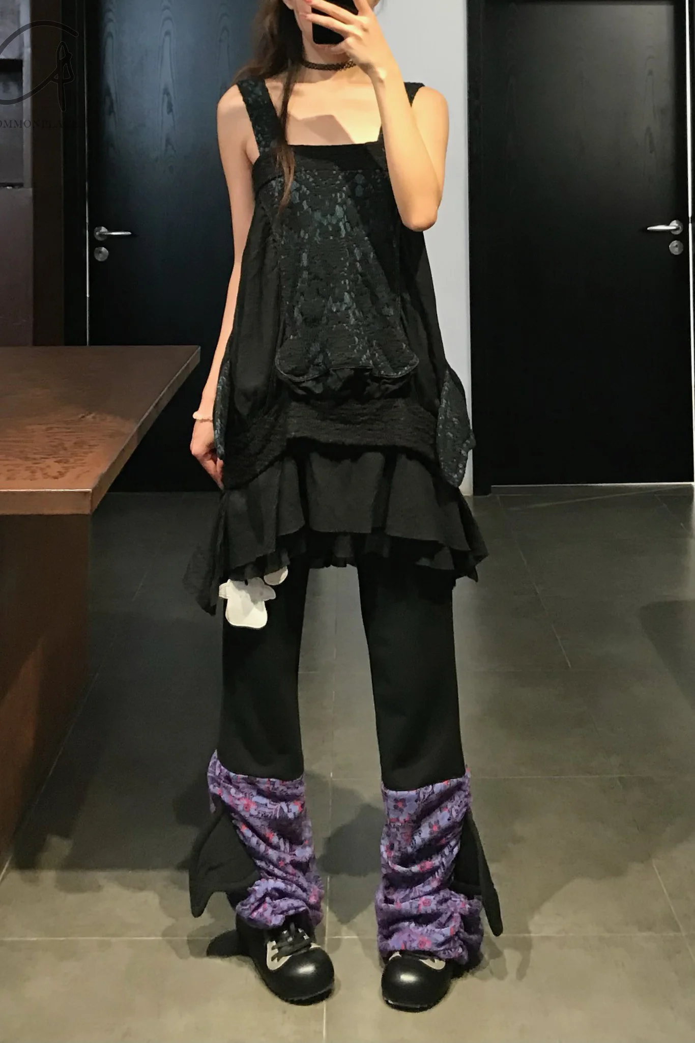 VeniceW 24 Spring/Summer Socks Sweatpants VCW-1SP-HZ Black Purple - Image 18