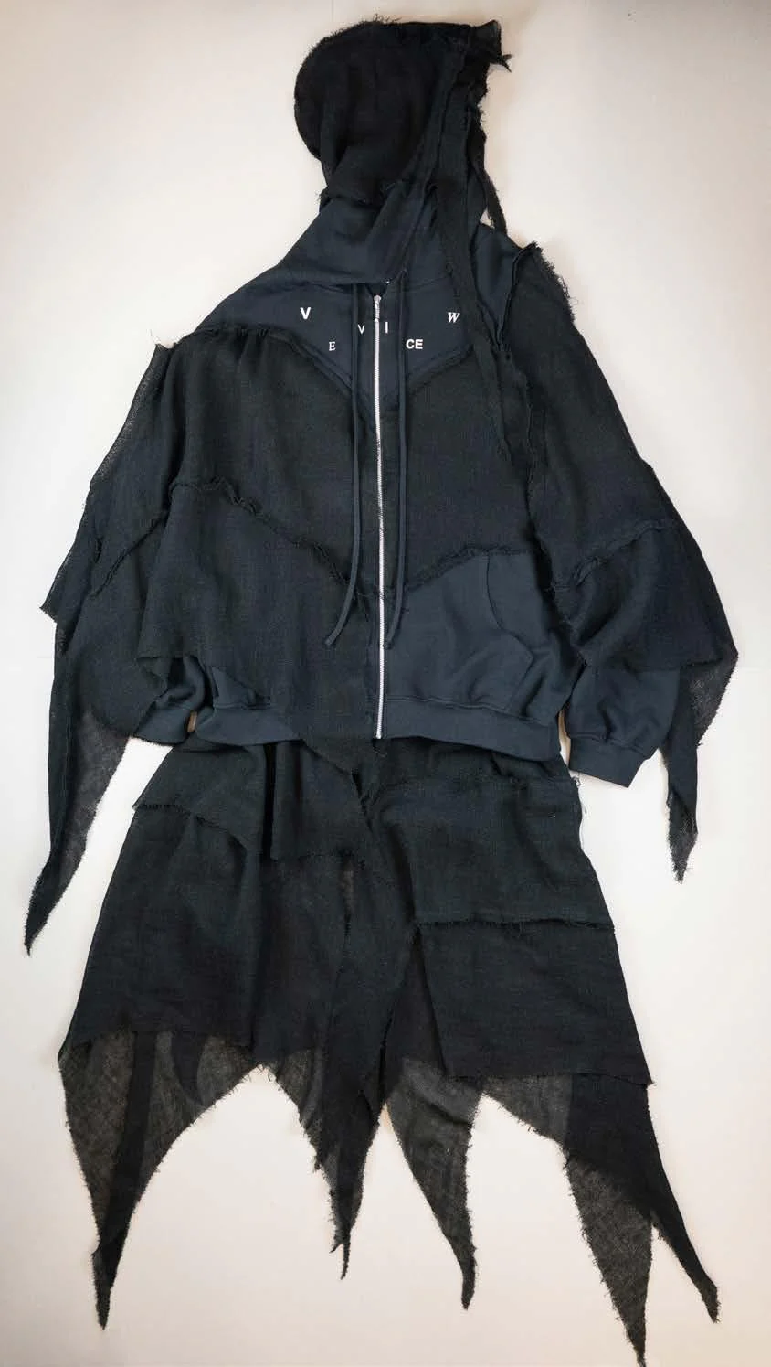 VeniceW 25 Spring/Summer Gothic Hoodie VCW-HD1-HEI Black - Image 5