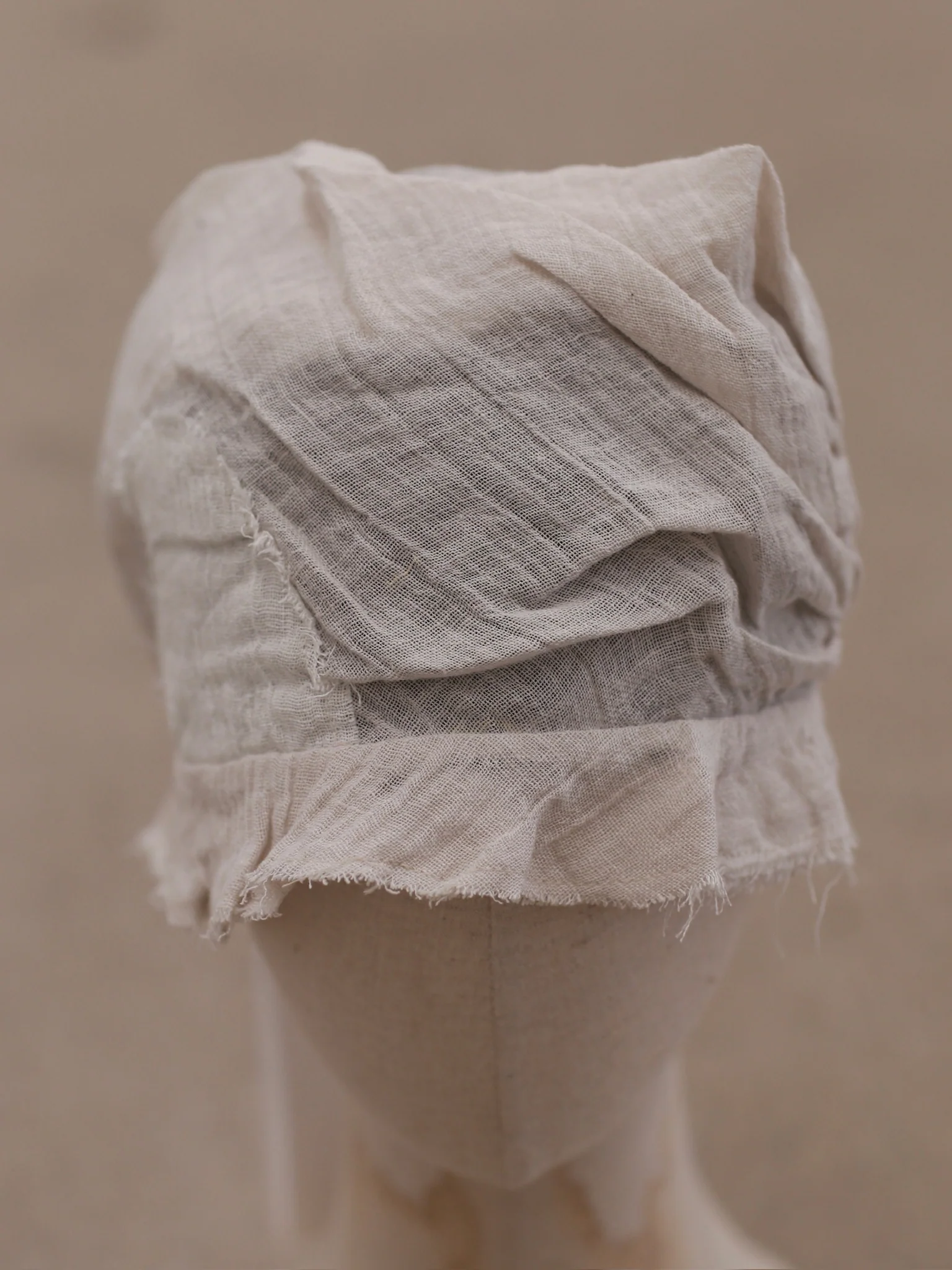 VeniceW 25 Spring/Summer Linen Applique Hat VCW-H1-LI-Natural - Image 3