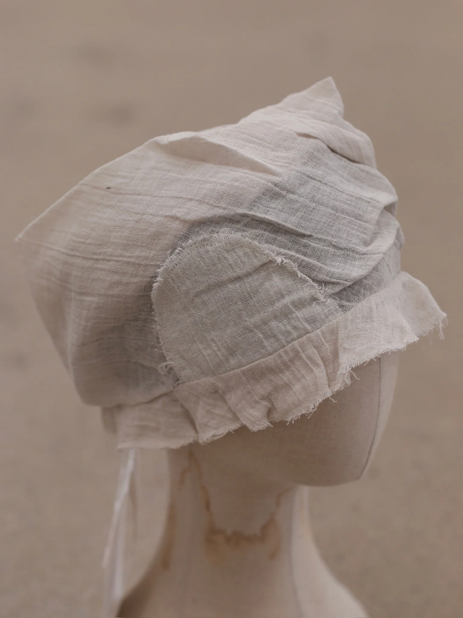 VeniceW 25 Spring/Summer Linen Applique Hat VCW-H1-LI-Natural - Image 4