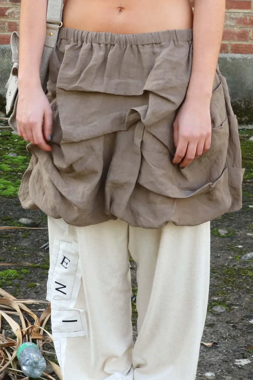 VeniceW 25 Spring/Summer Pleated Skirt VCW-S2-Natural - Image 2