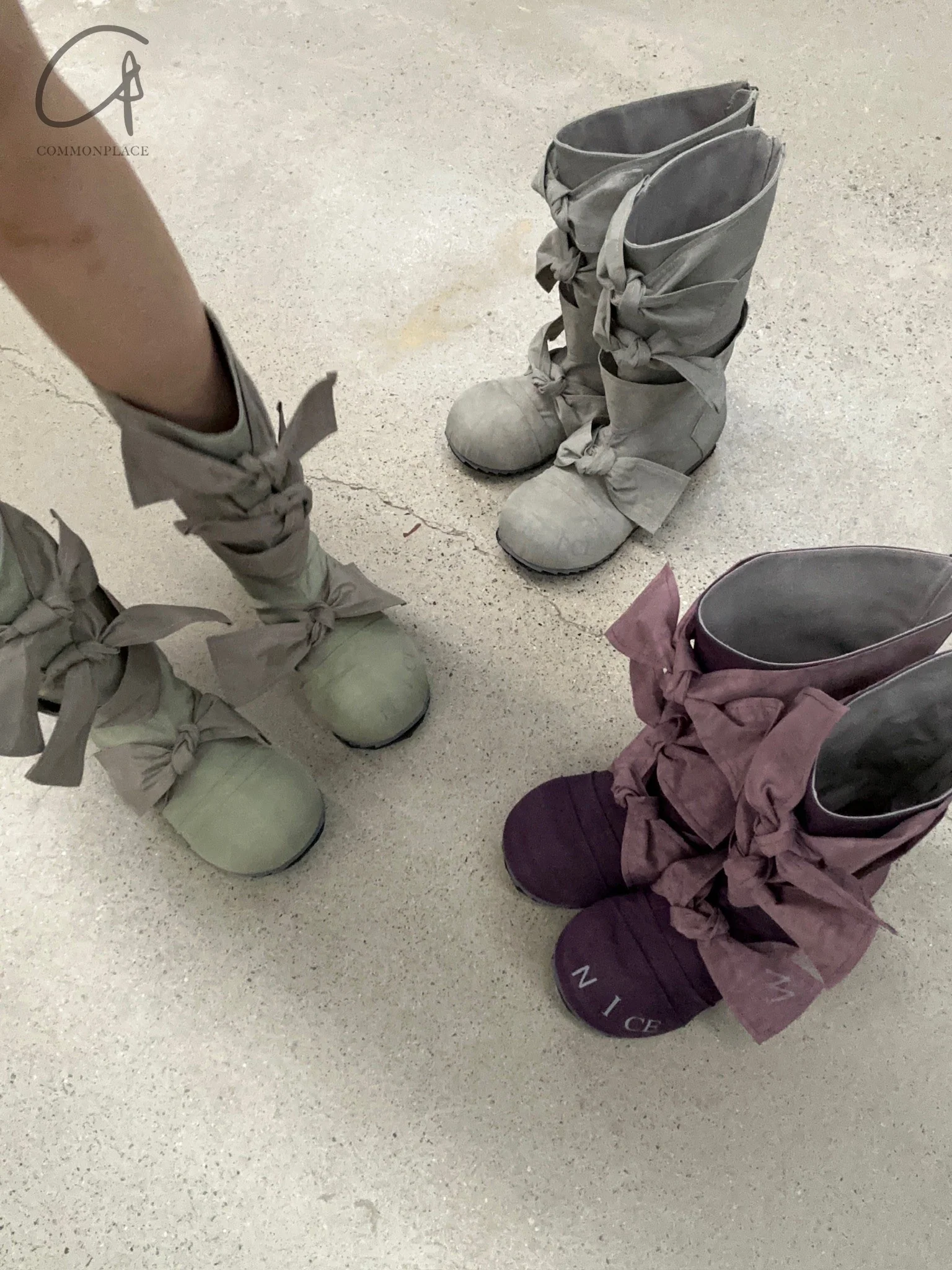VeniceW Dyed Crinkled Nylon Boots VCW-S-20-ZI Purple - Image 5