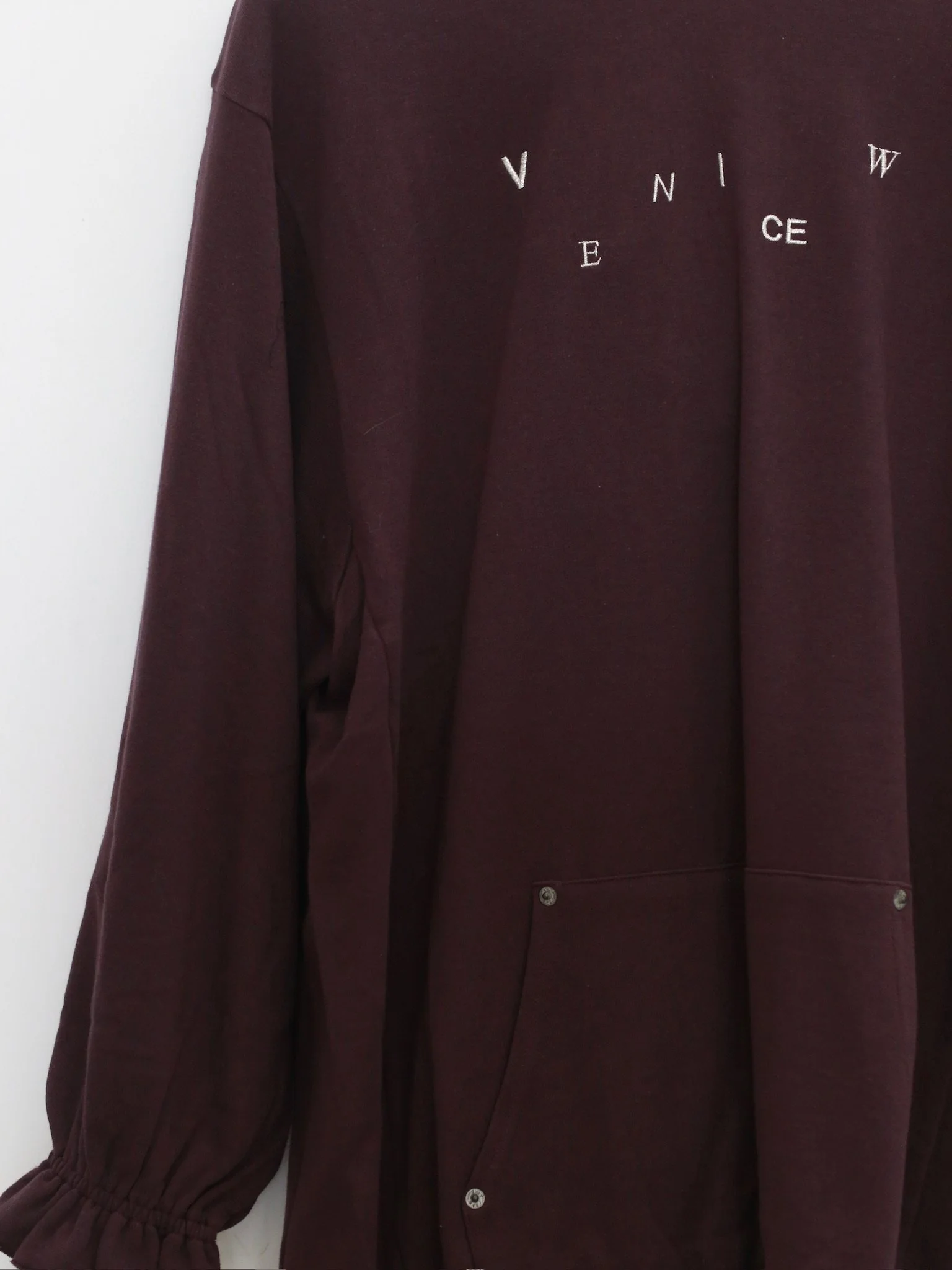 VeniceW Fall/Winter 2025 Sleep Hoodie VCW-AW25 HD0-Z-Valerian Plum - Image 3